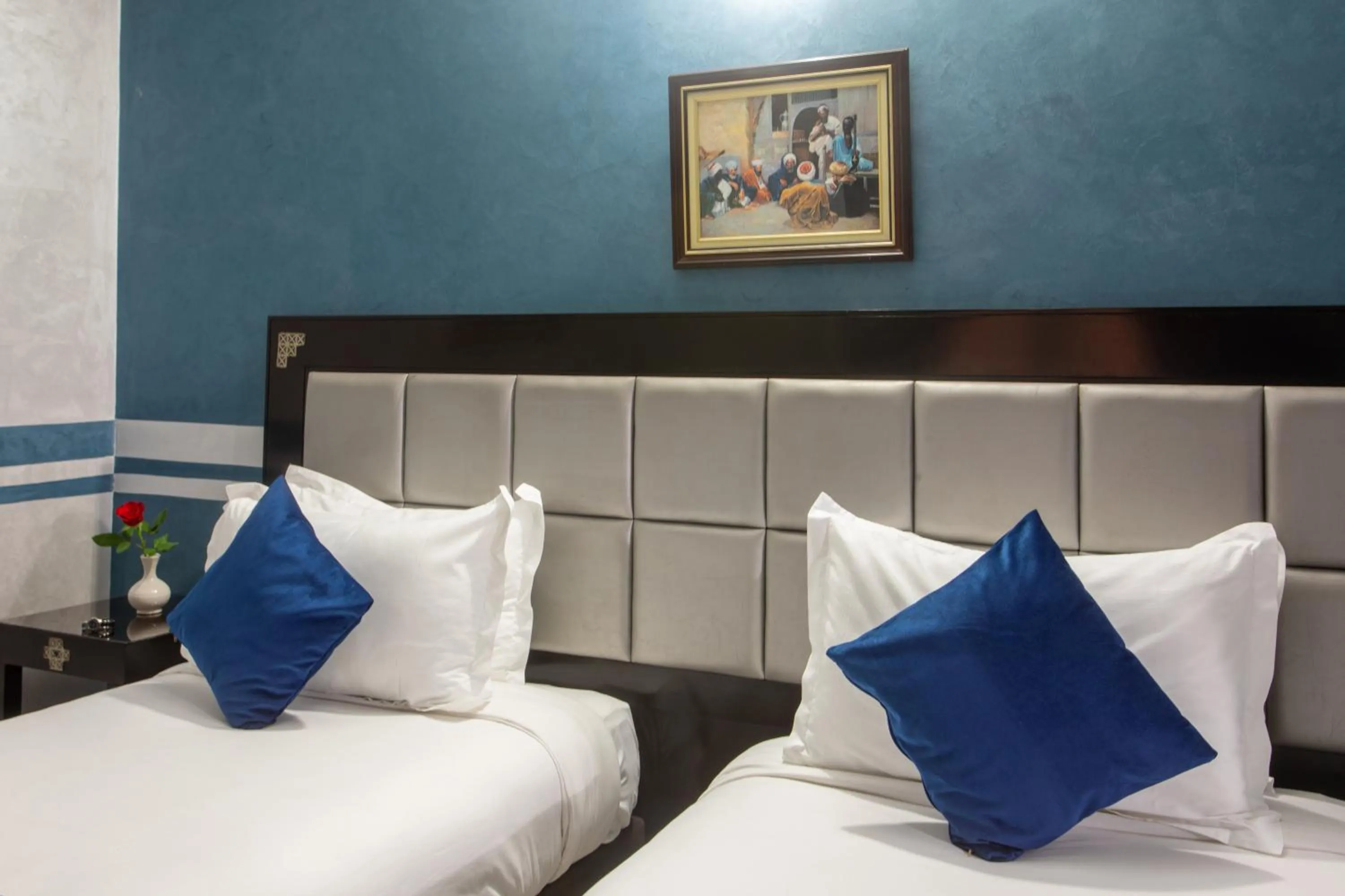 Bed in Hotel Meriem Marrakech