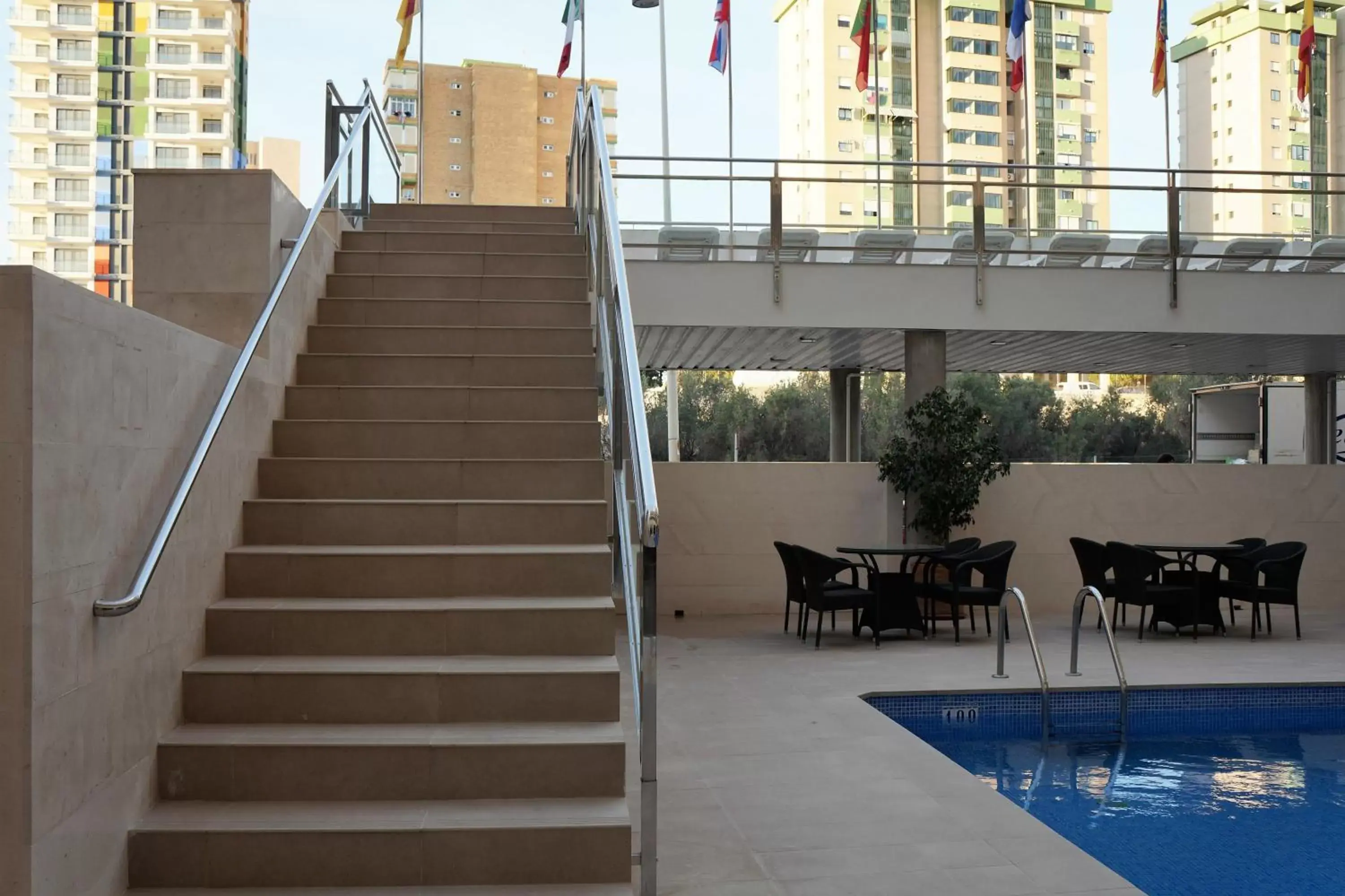 Balcony/Terrace, Swimming Pool in Hotel Carlos I