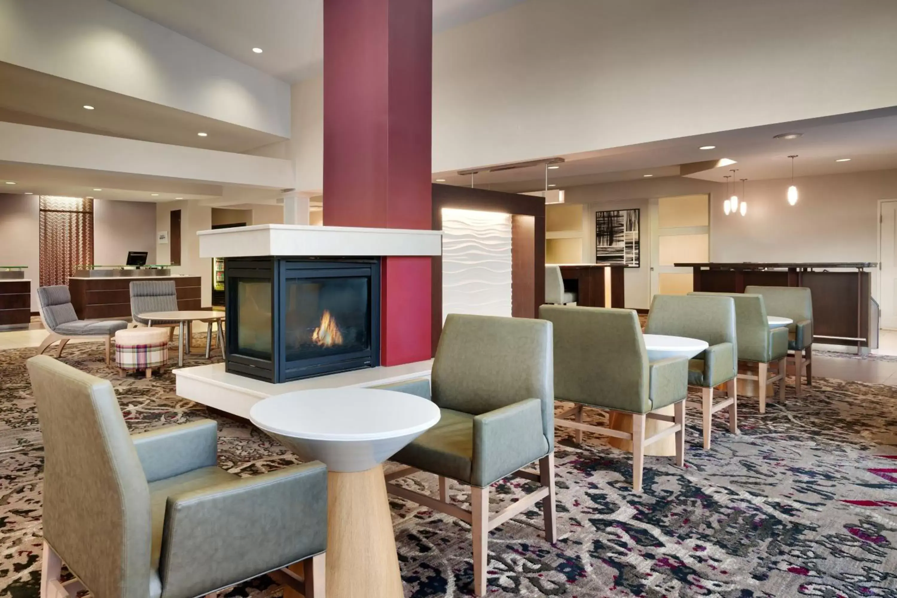 Breakfast, Lounge/Bar in Residence Inn by Marriott Greenville