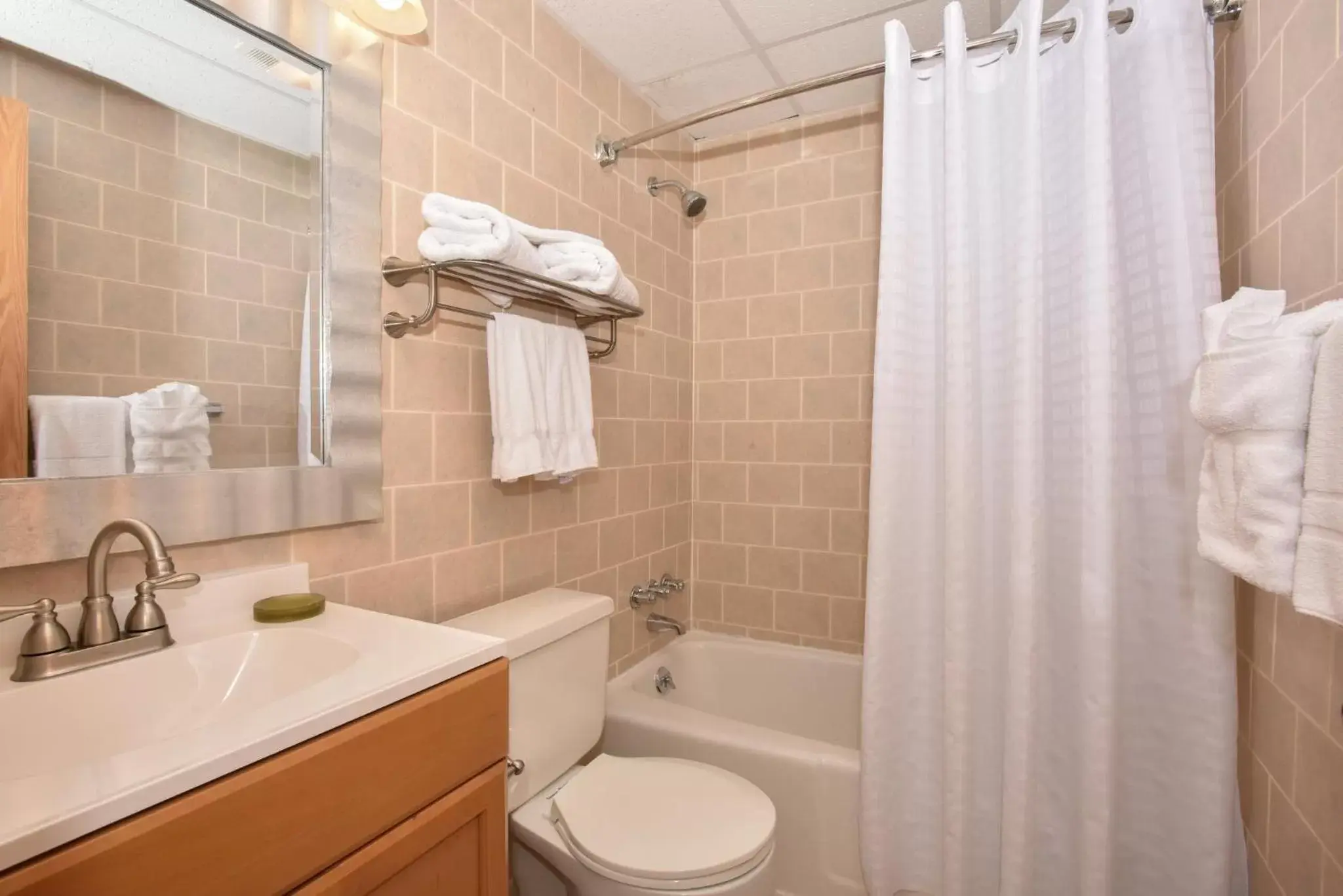 Photo of the whole room, Bathroom in Slopeside Hotel by Seven Springs Resort