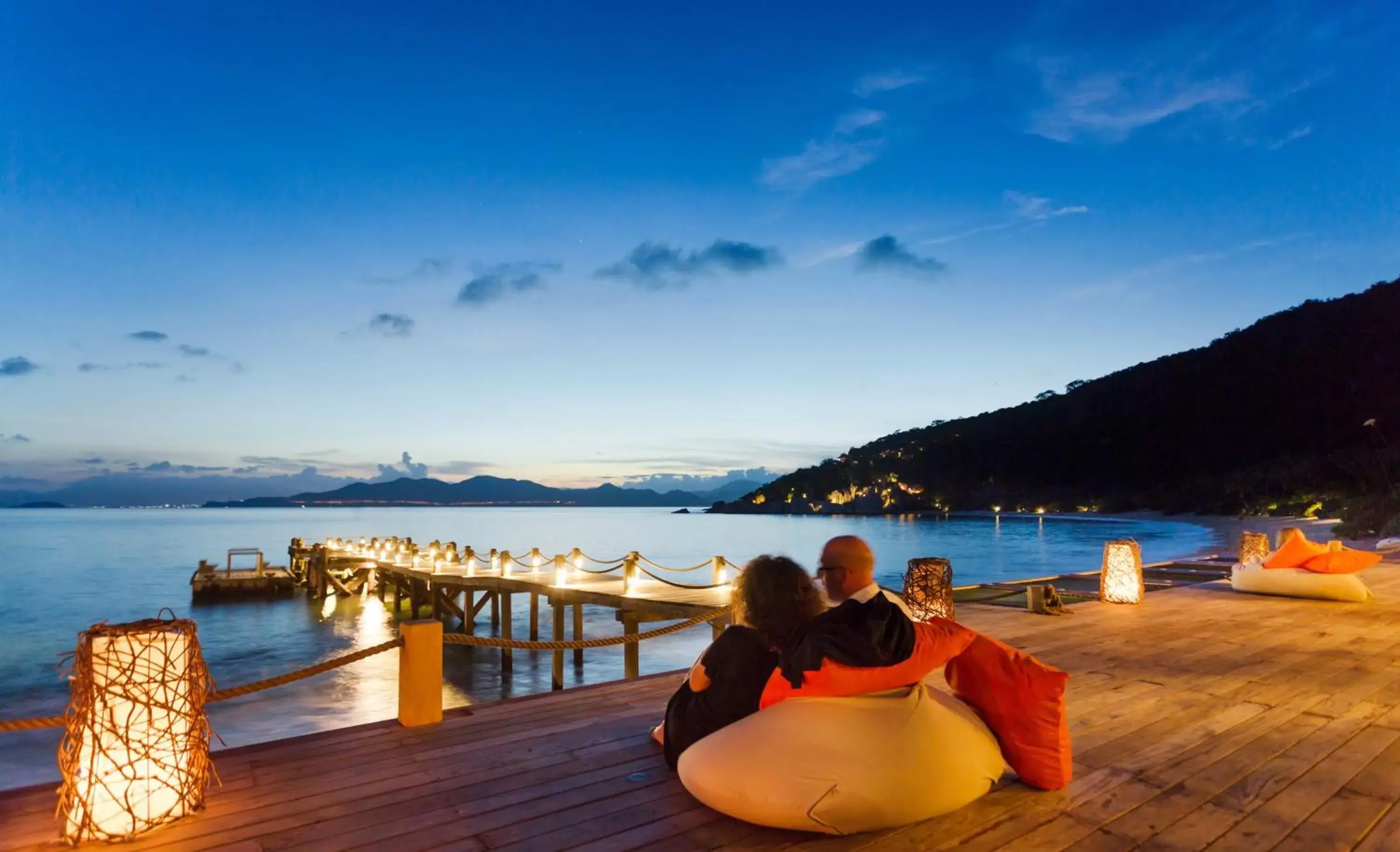 Evening entertainment in Six Senses Ninh Van Bay