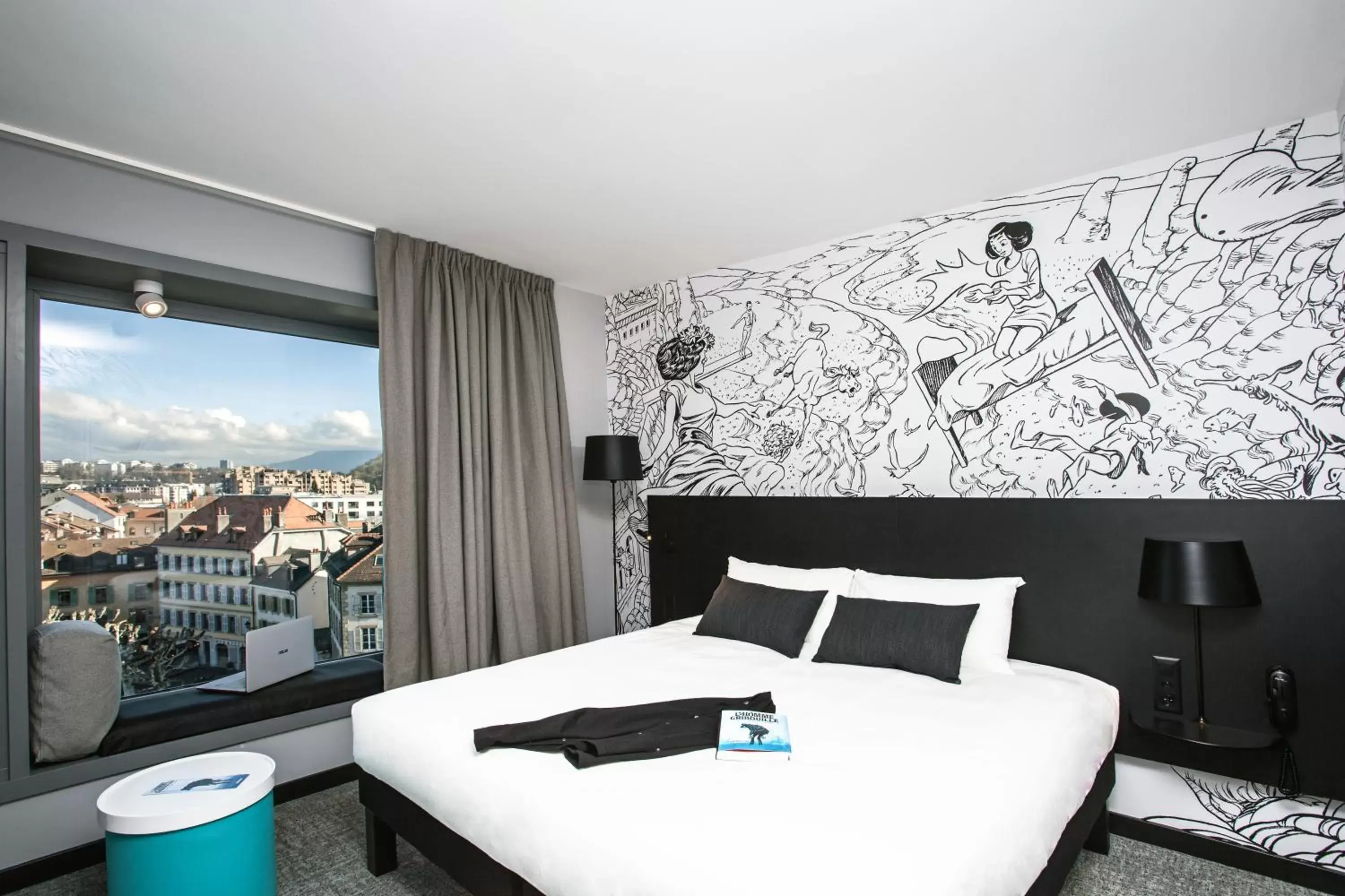 Bedroom, Bed in ibis Styles Genève Carouge