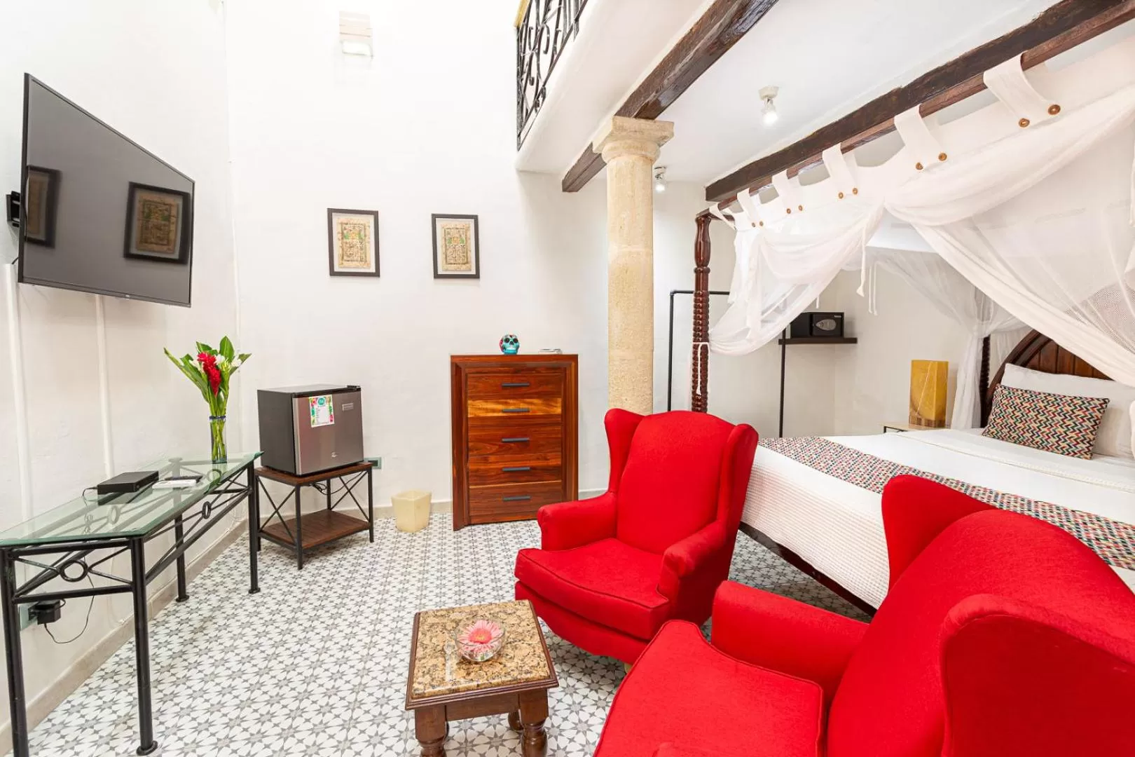 Bed in Viva Merida Hotel Boutique