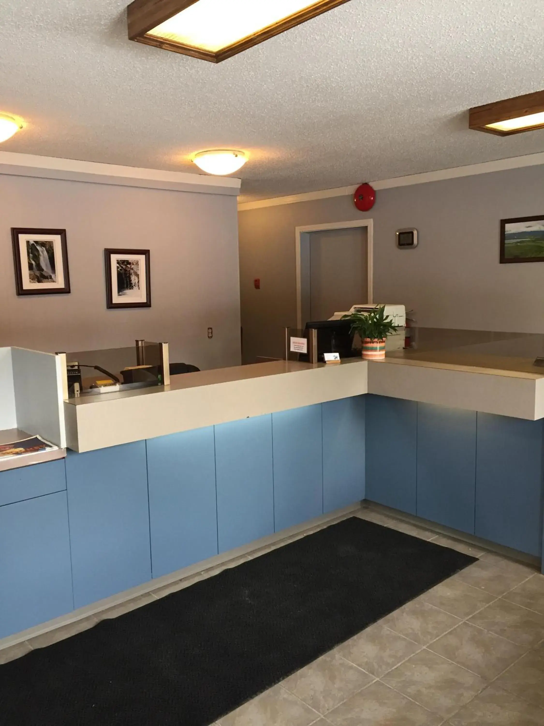 Lobby or reception, Kitchen/Kitchenette in Capri Motor Inn