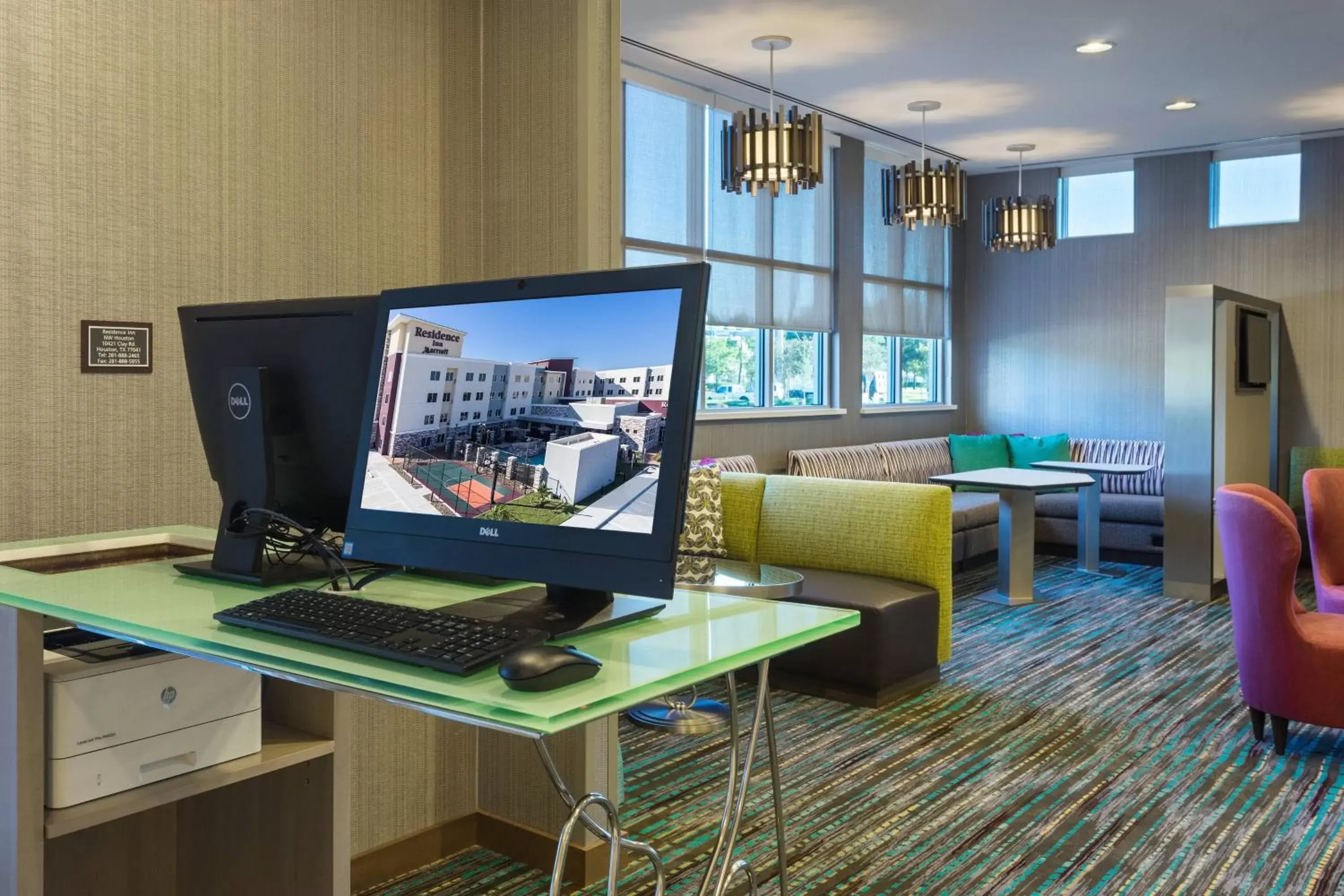 Business facilities, TV/Entertainment Center in Residence Inn by Marriott Houston West/Beltway 8 at Clay Road