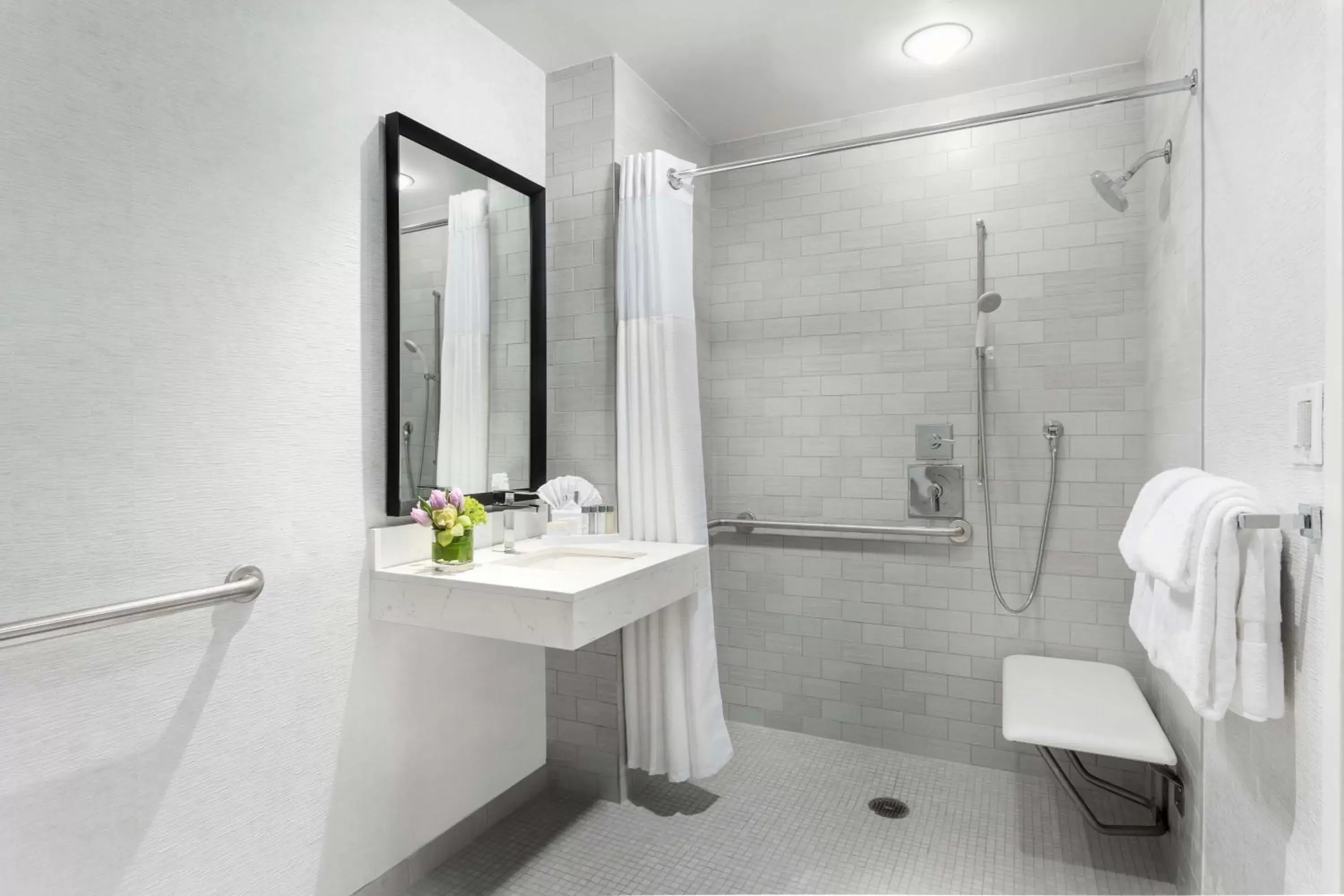 Bathroom in Hilton Boston Park Plaza Bathroom in Hilton Boston Park Plaza