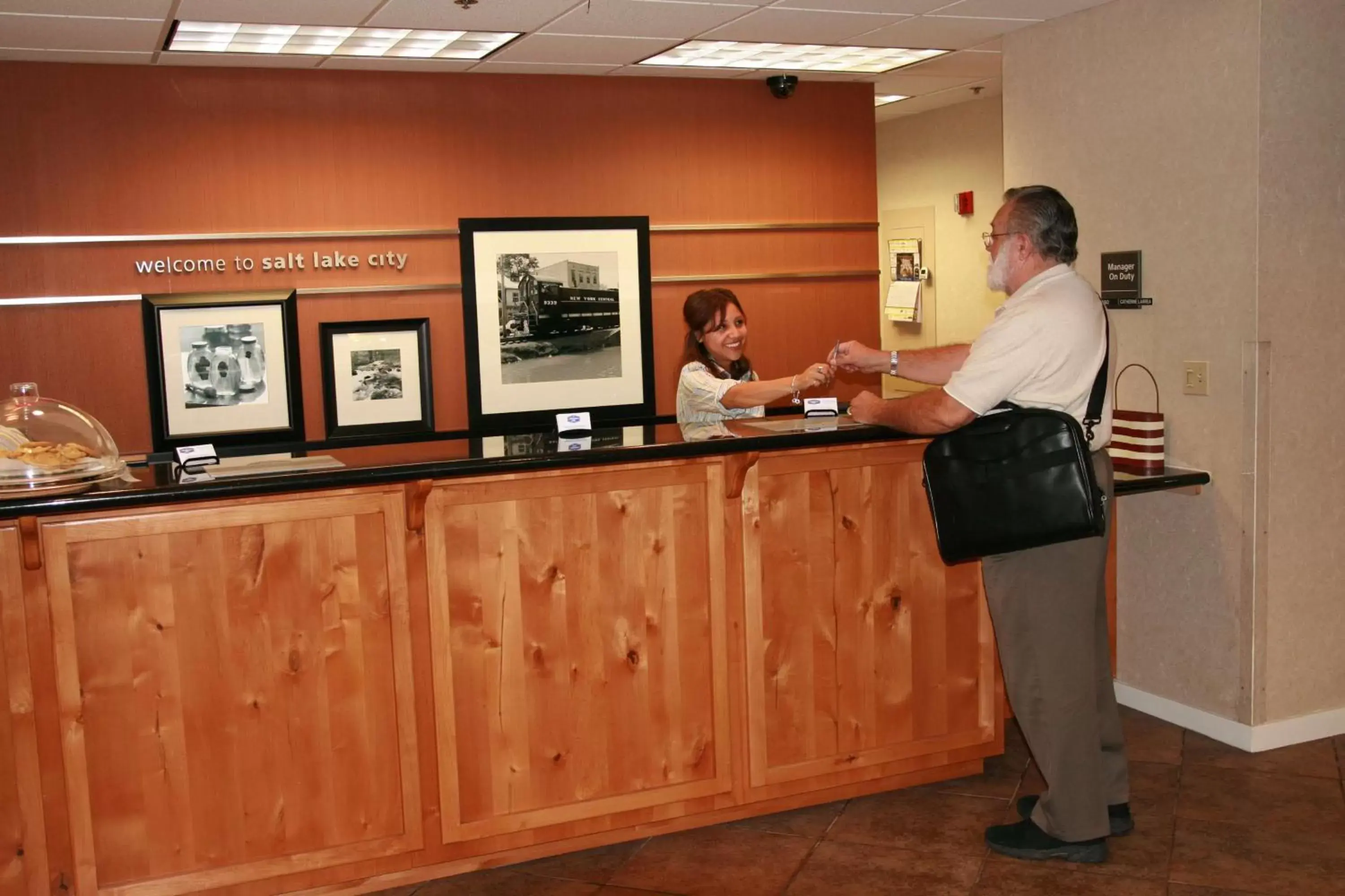 Lobby or reception in Hampton Inn Salt Lake City/Murray