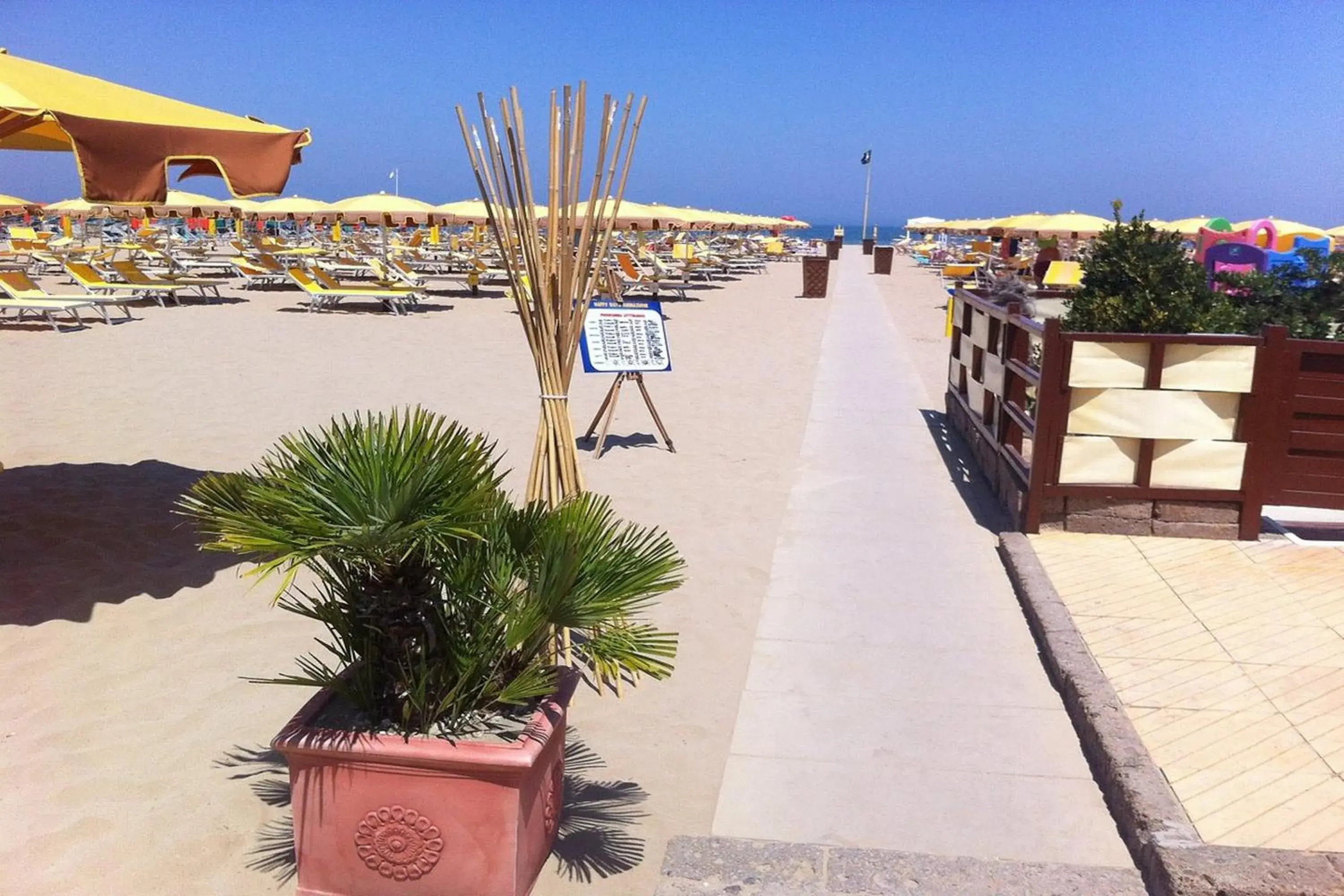 Beach in Hotel Staccoli