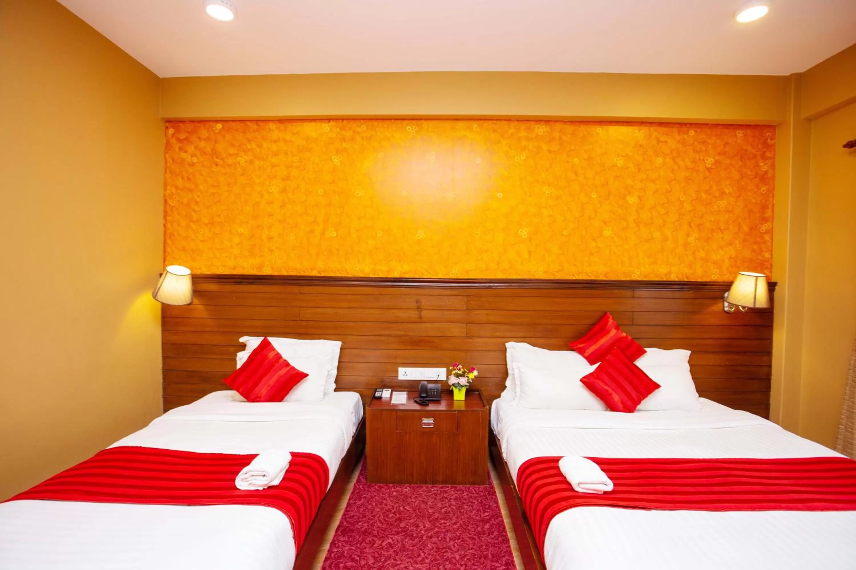 Bedroom, Bed in Hotel Iceland