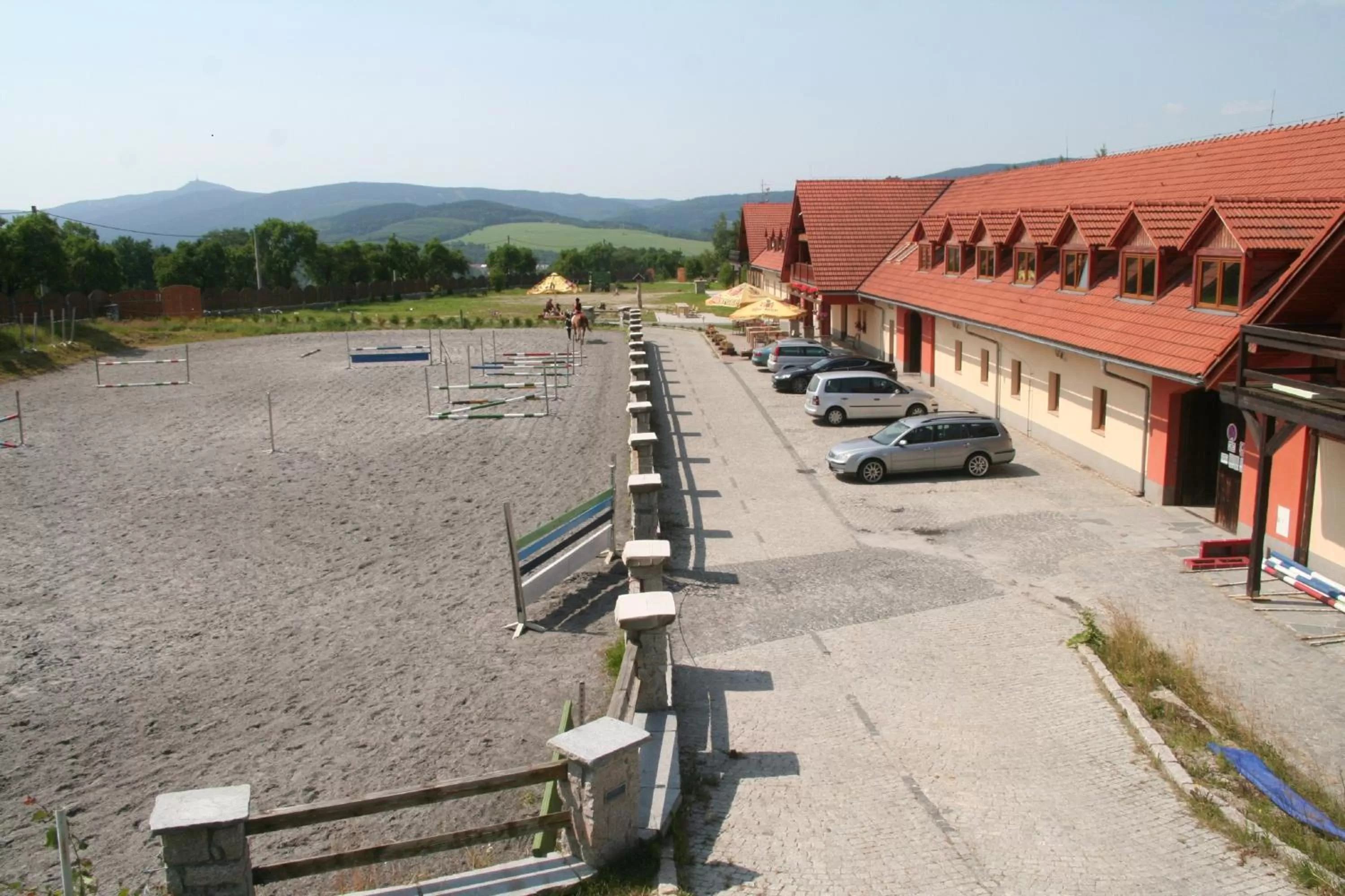 Balcony/Terrace in Hotel Farma Vysoká