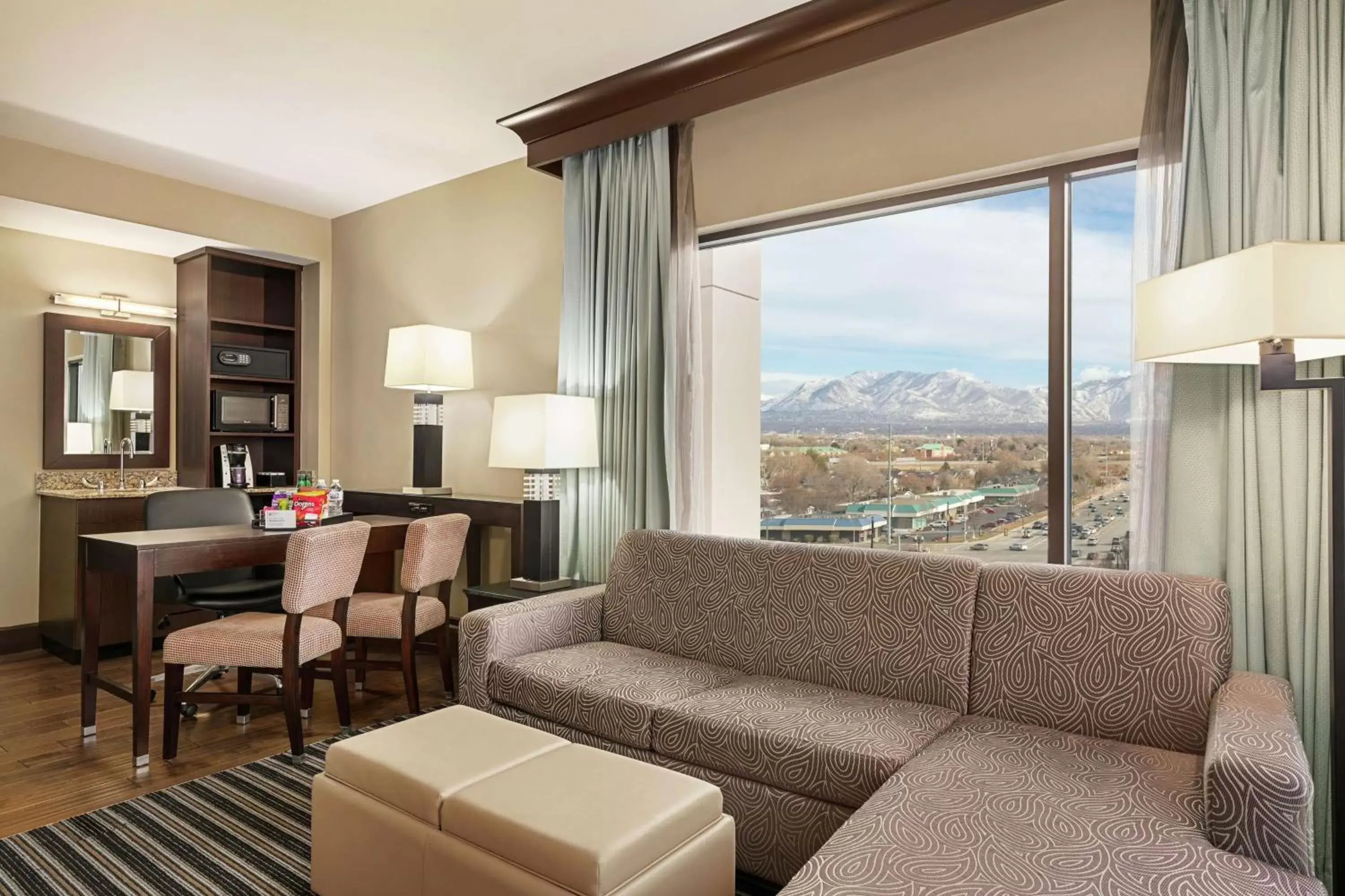 Bedroom, Seating Area in Embassy Suites by Hilton Salt Lake West Valley City