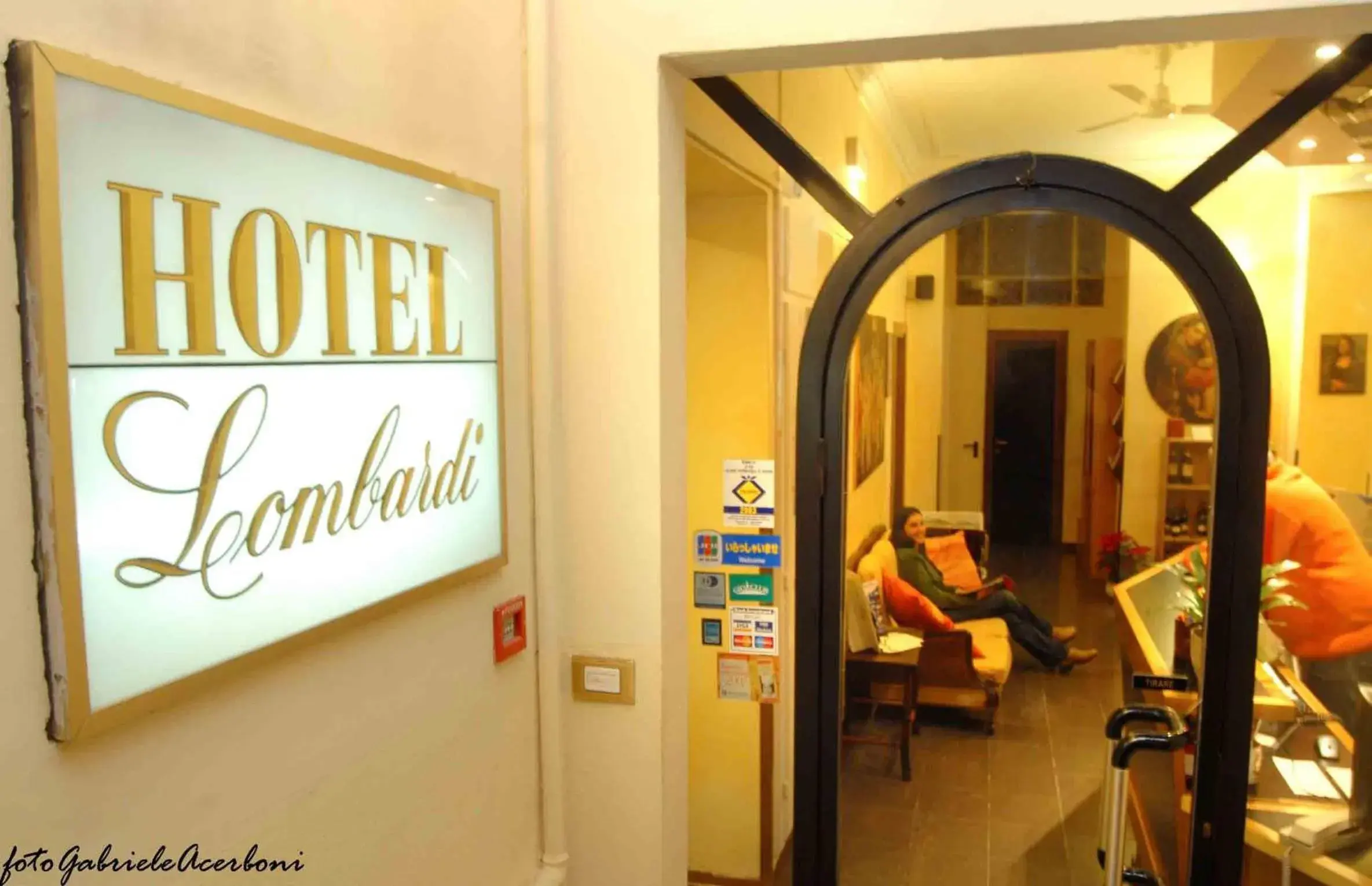 Facade/entrance in Hotel Lombardi