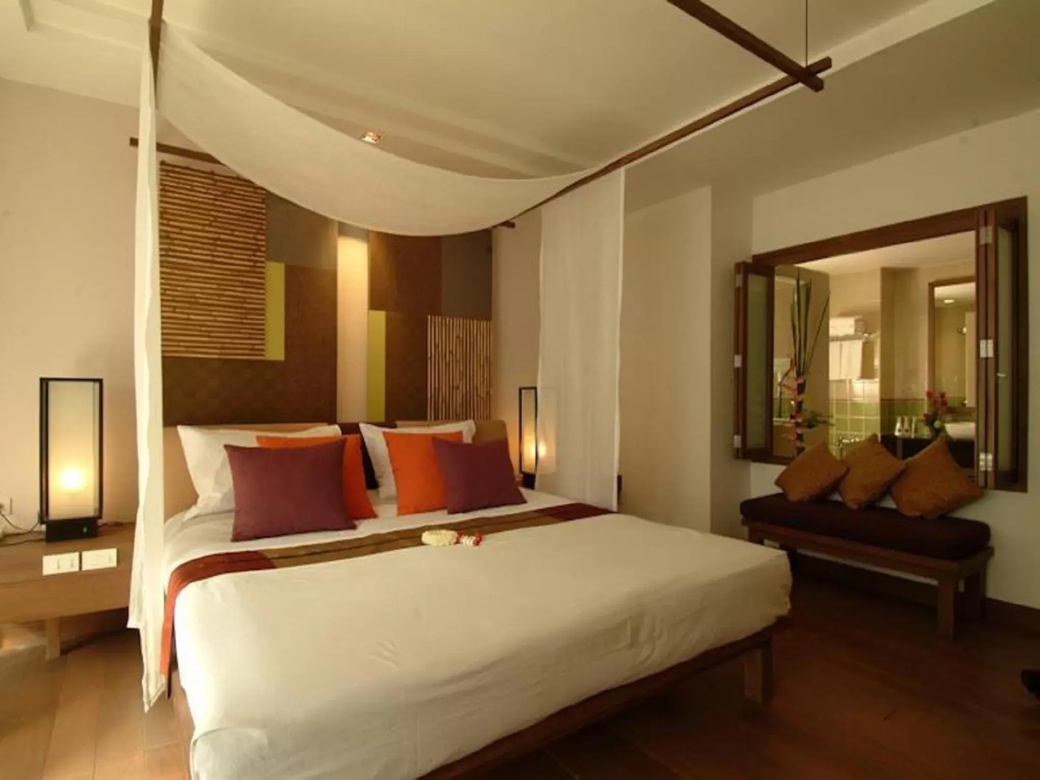 Bed in Rarin Jinda Wellness Spa Resort