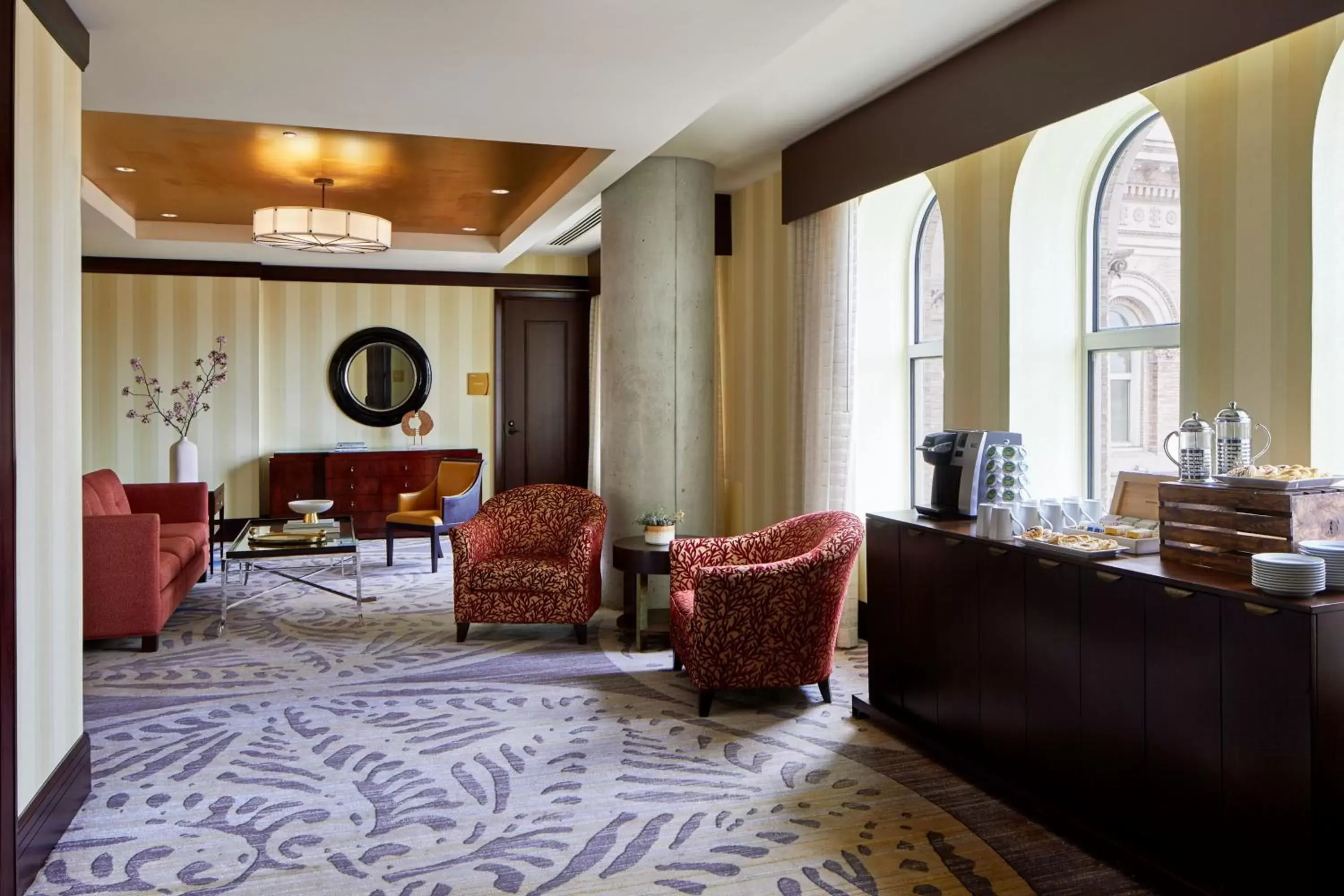 Lounge or bar, Lobby/Reception in Lancaster Marriott at Penn Square