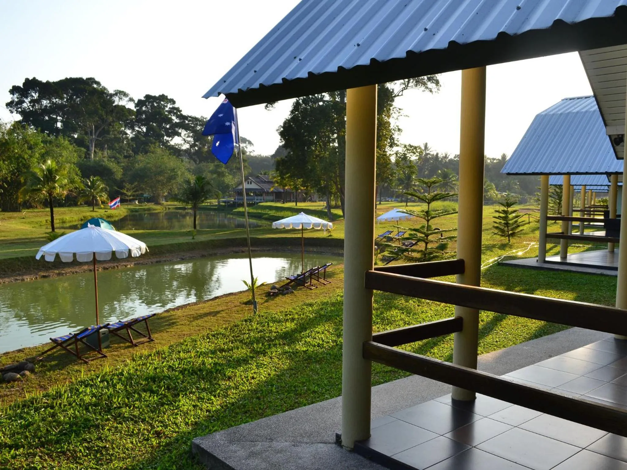 Garden view in Phuket Campground