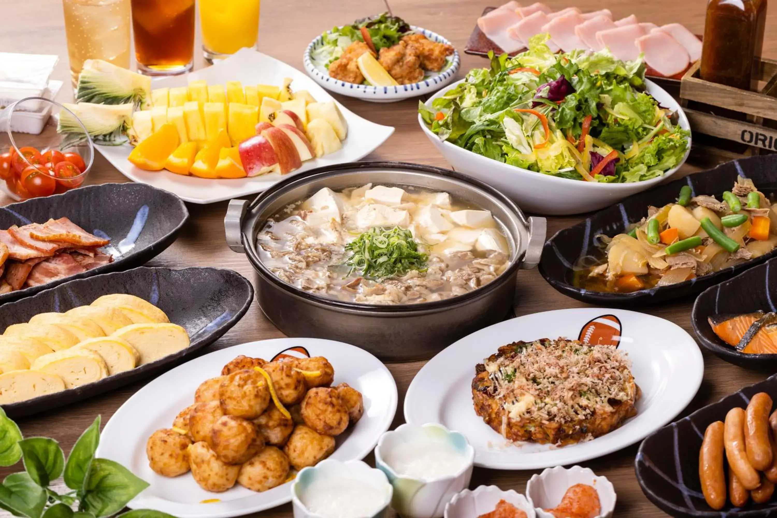 Buffet breakfast in Hotel Wing International Select Higashi Osaka