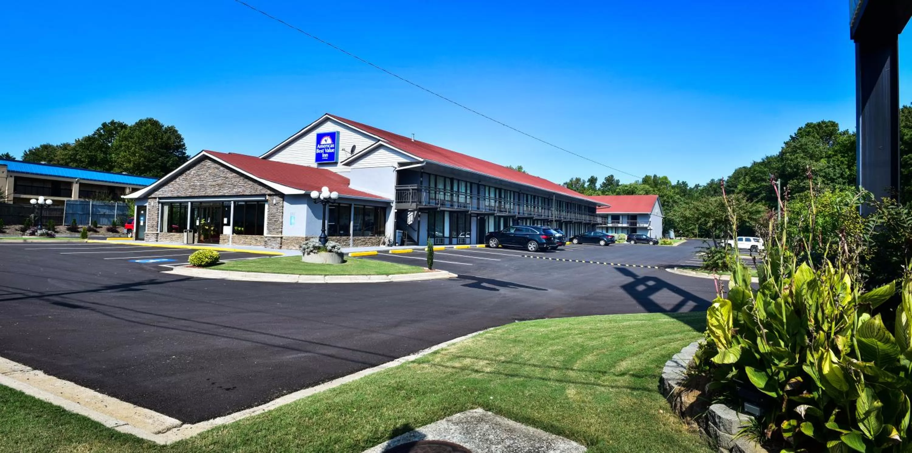 Property building in Americas Best Value Inn Douglasville