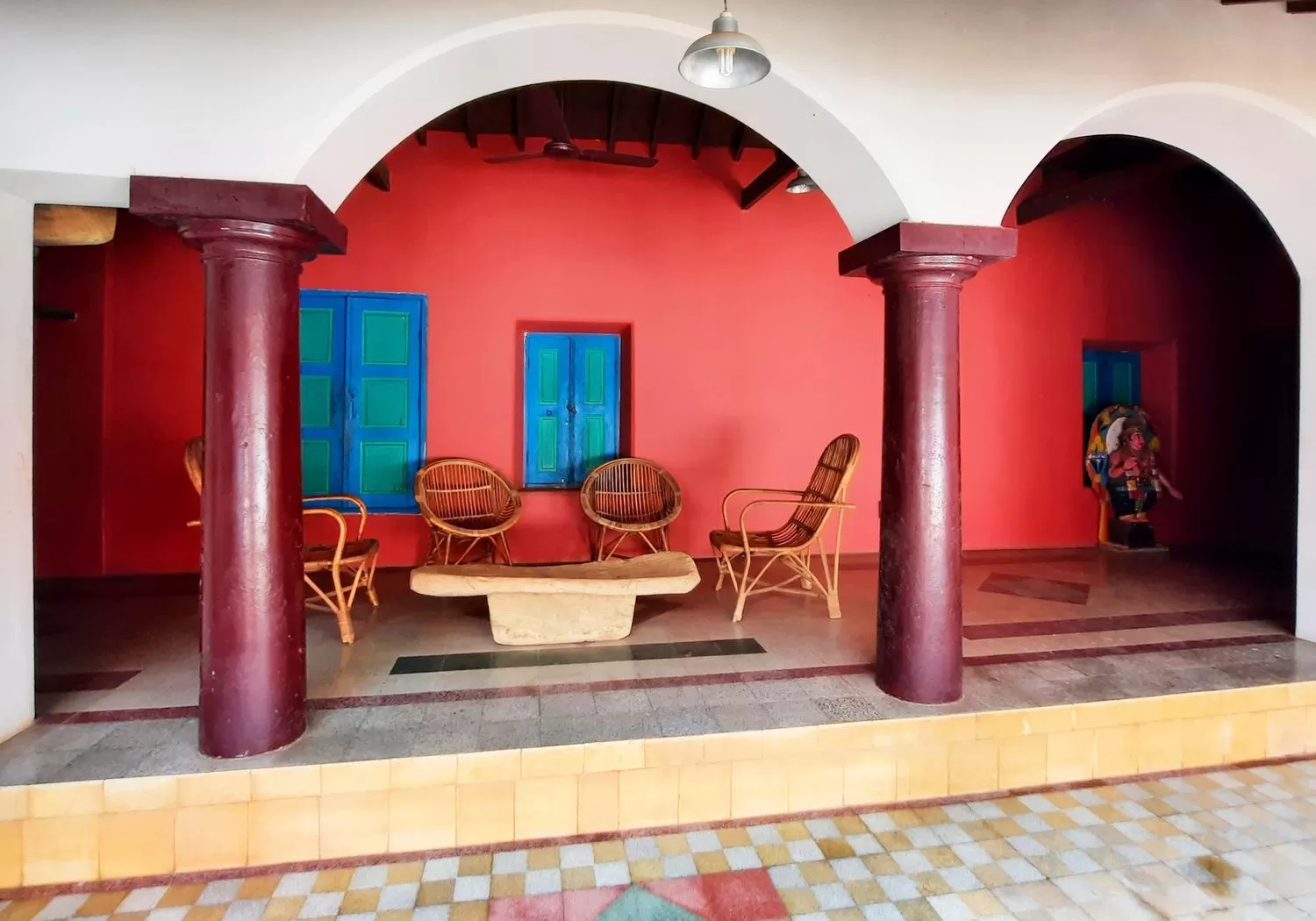 Patio in Saratha Vilas Chettinad