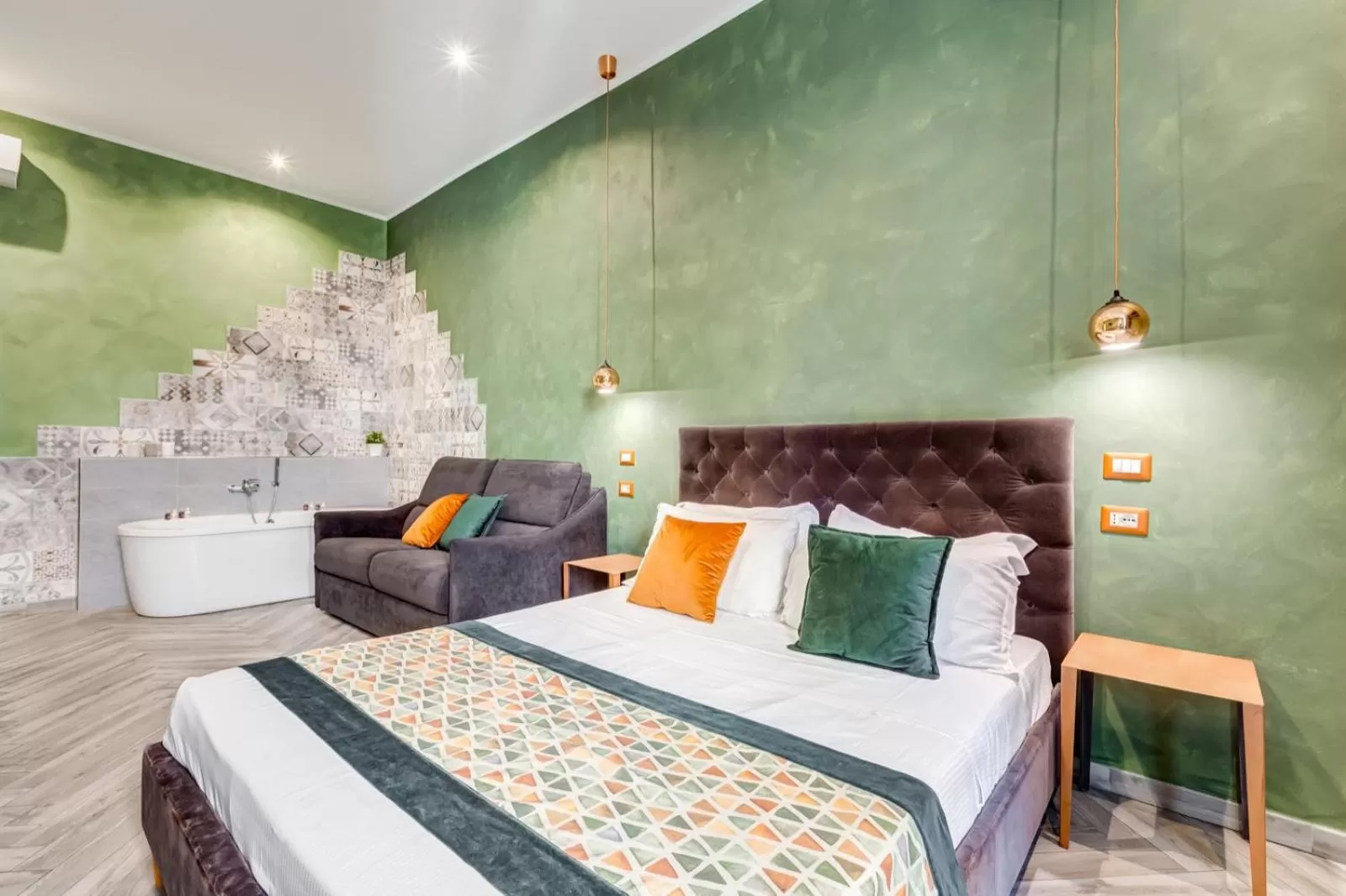 Bed in Ripetta Deluxe Suites