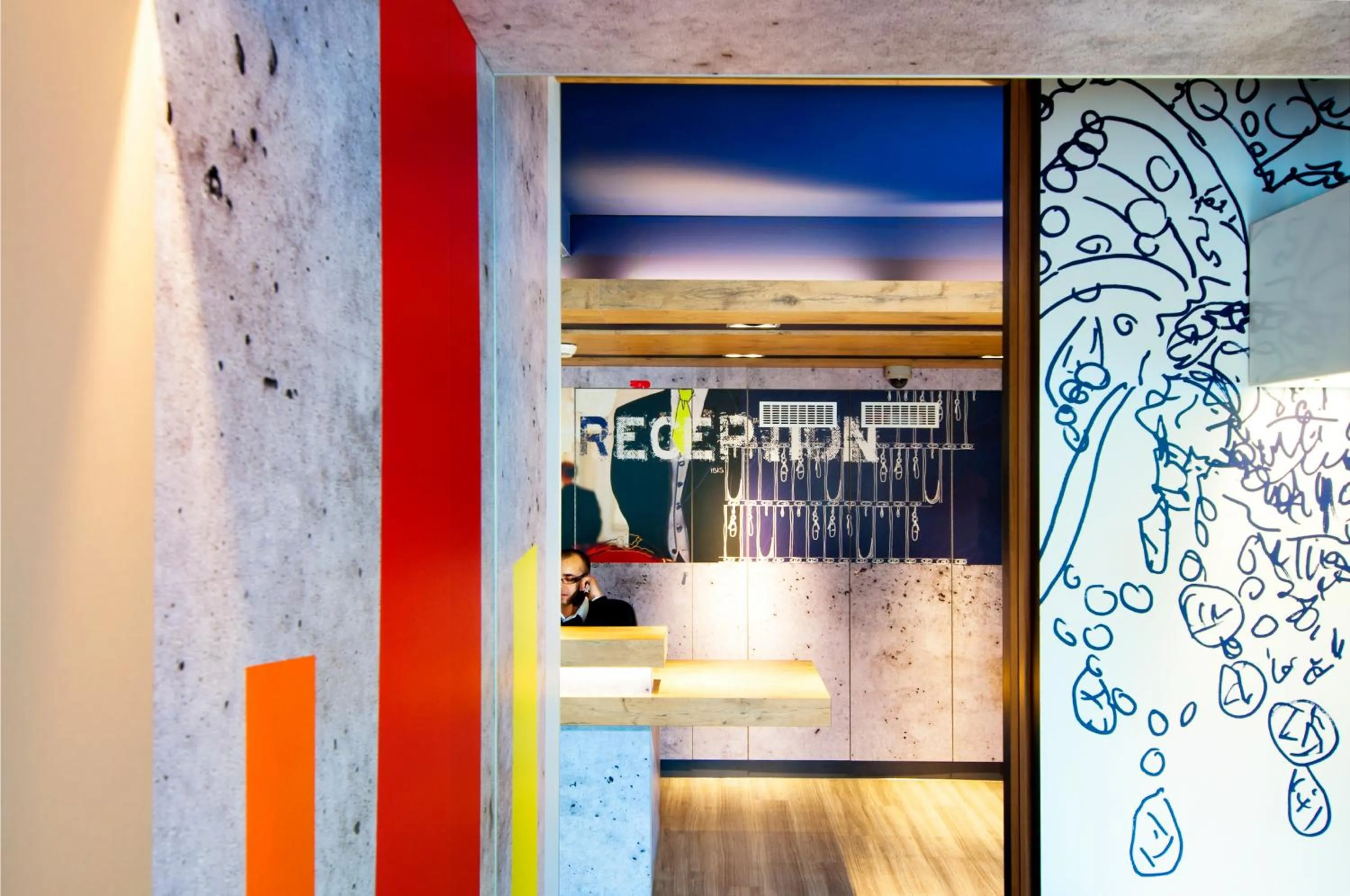 Lobby or reception in Ibis Budget Vélizy