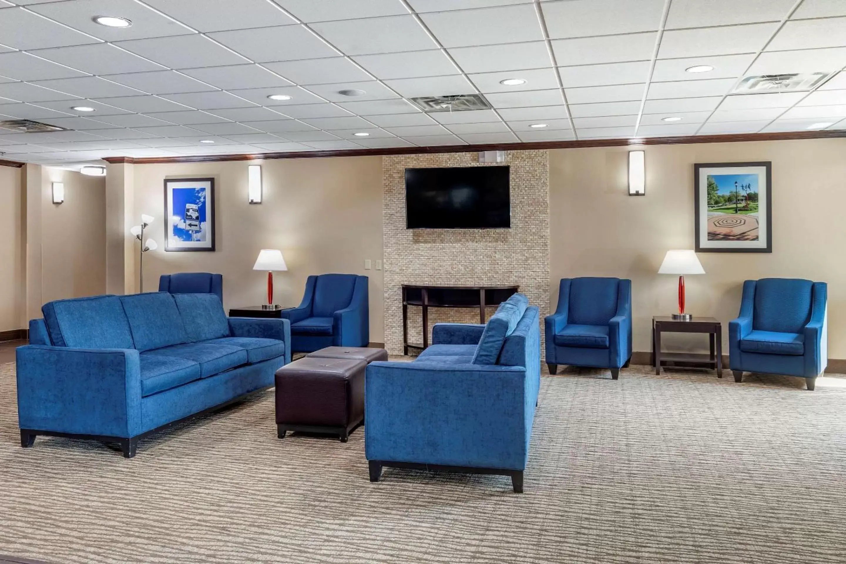 Lobby or reception, Seating Area in Comfort Suites Plano - Dallas North