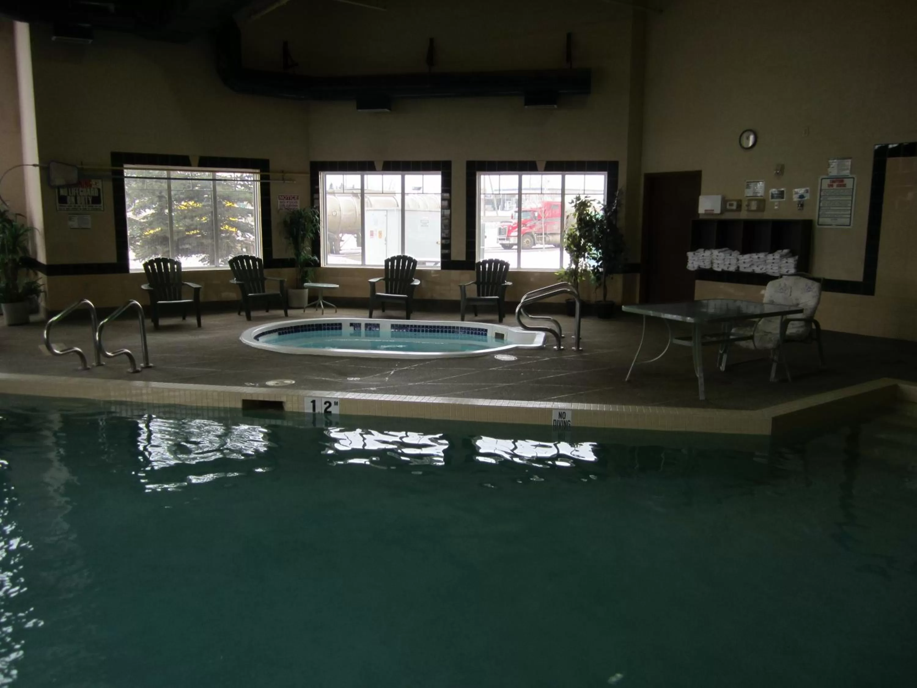 Swimming pool in Super 8 by Wyndham Fort St. John BC