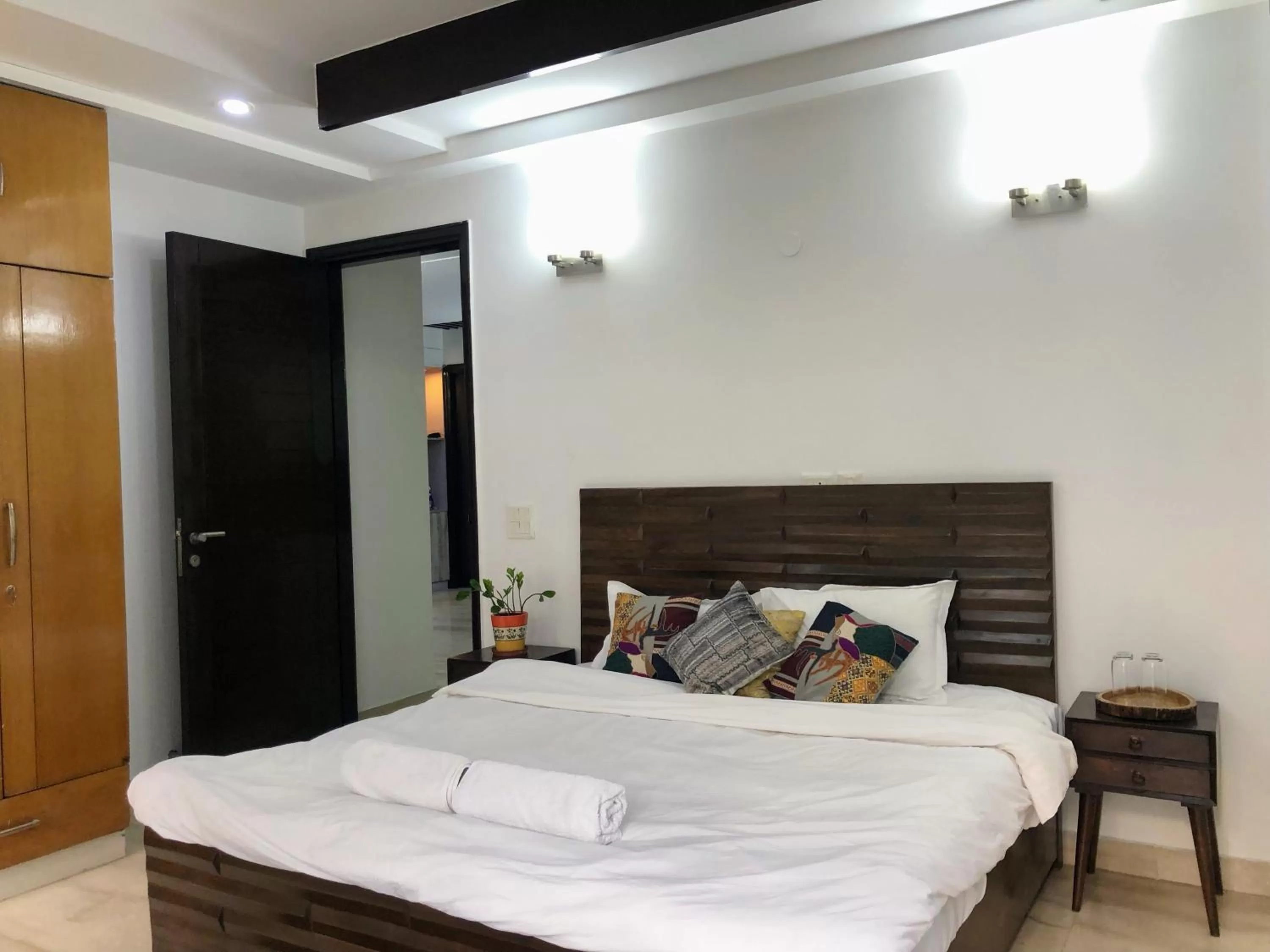 Bedroom, Bed in Avatar Living @Safdarjung Enclave