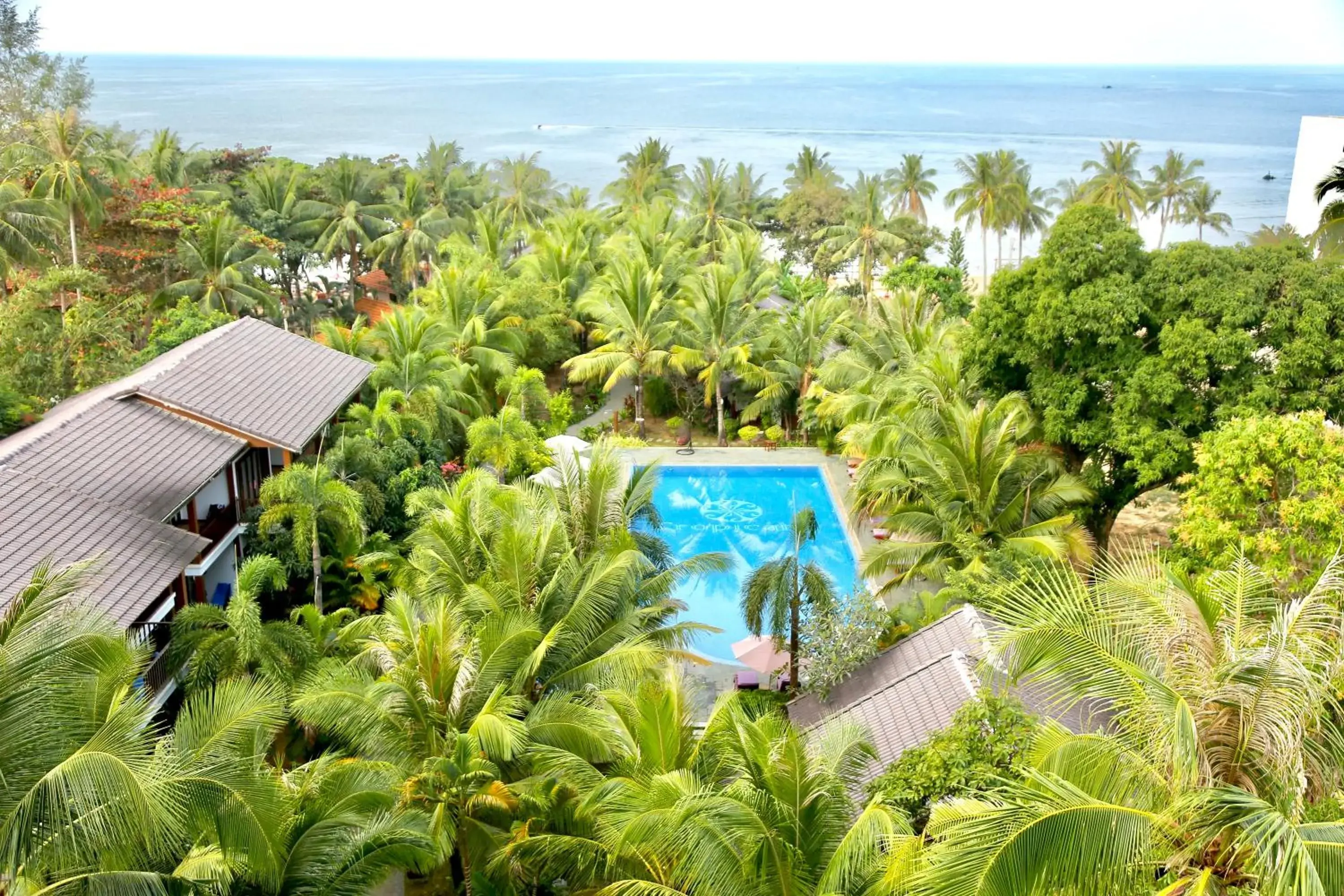 Pool view, Bird's-eye View in Tropicana Resort Phu Quoc