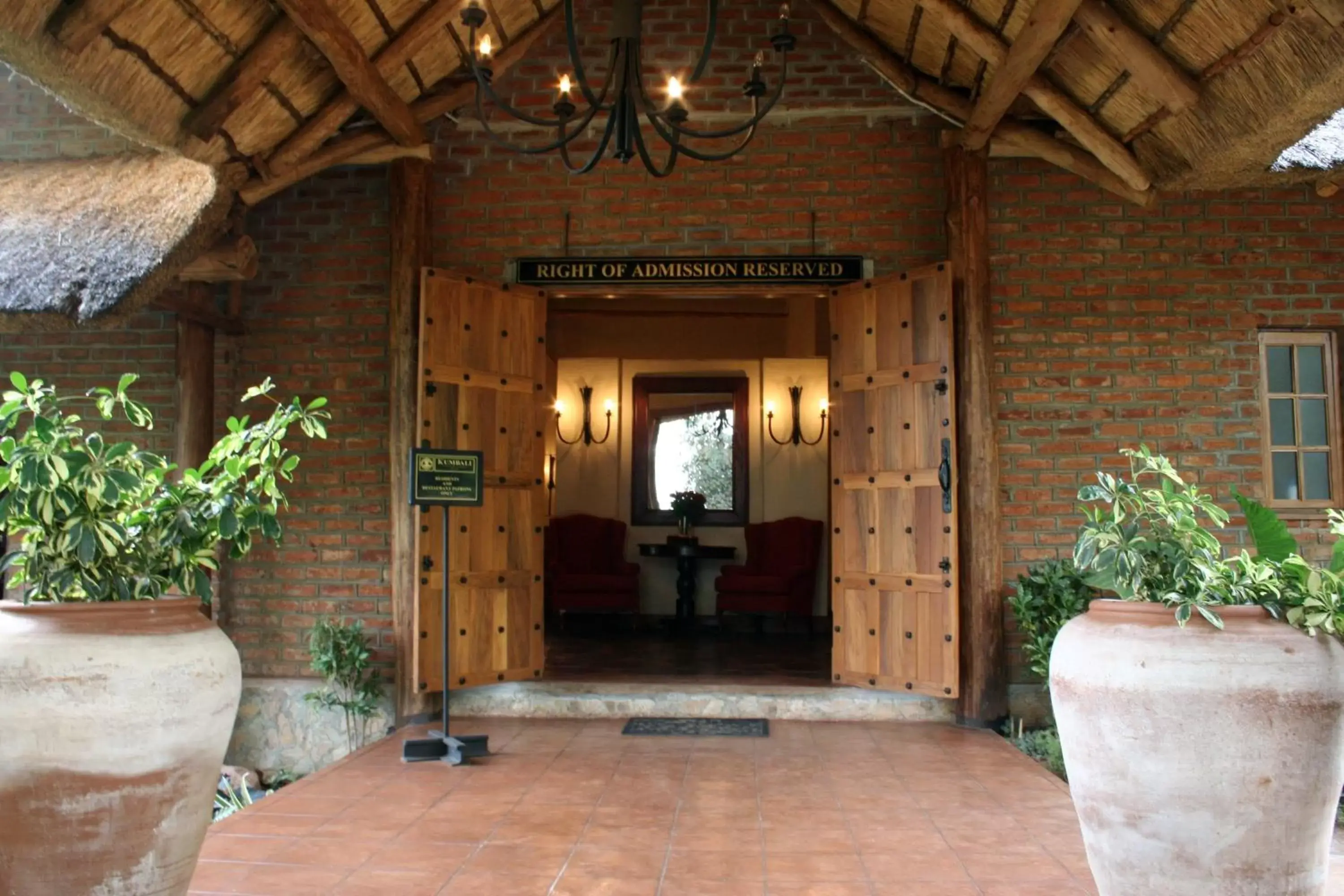 Facade/entrance in Kumbali Country Lodge Facade/entrance in Kumbali Country Lodge
