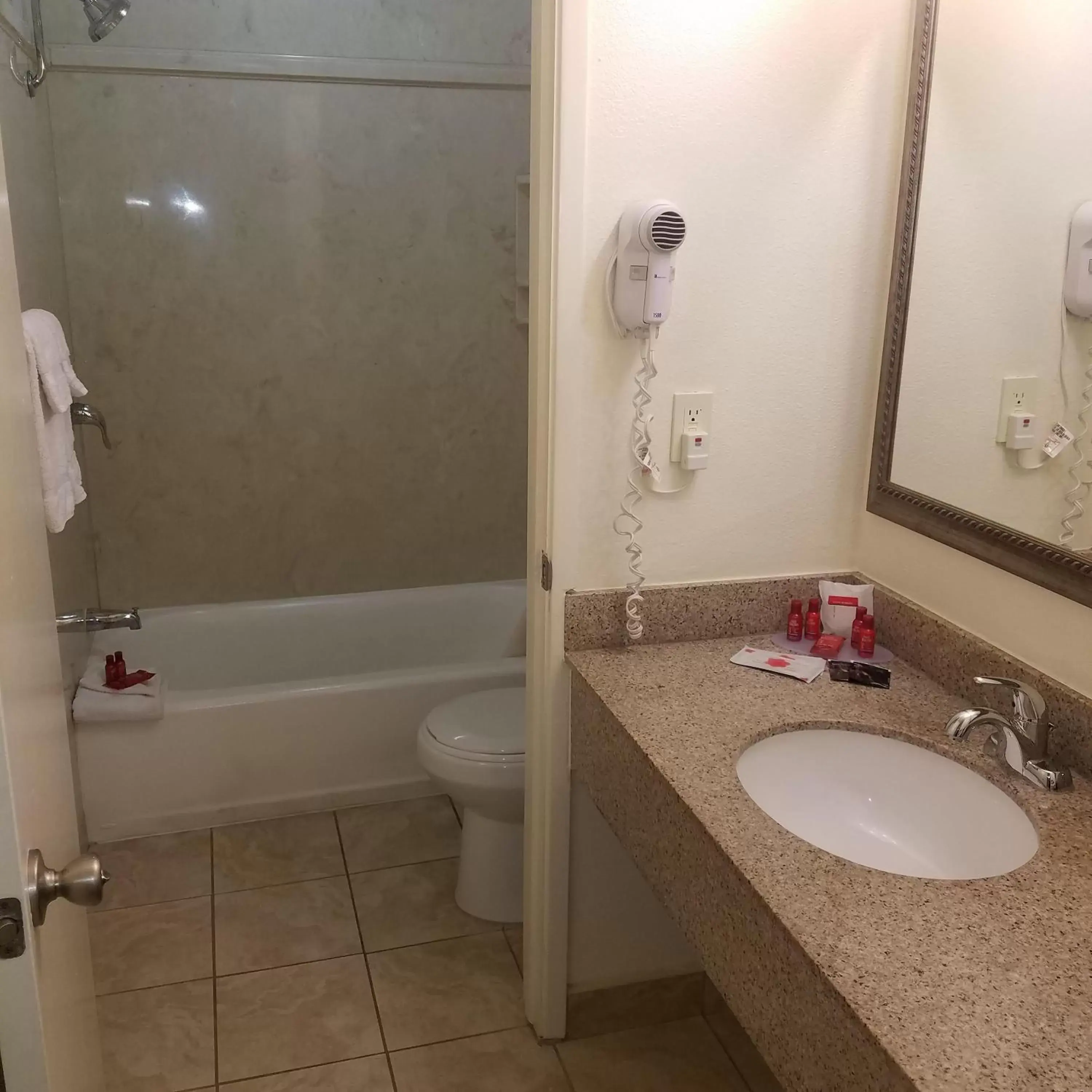 Bathroom in SureStay Hotel by Best Western Hollister