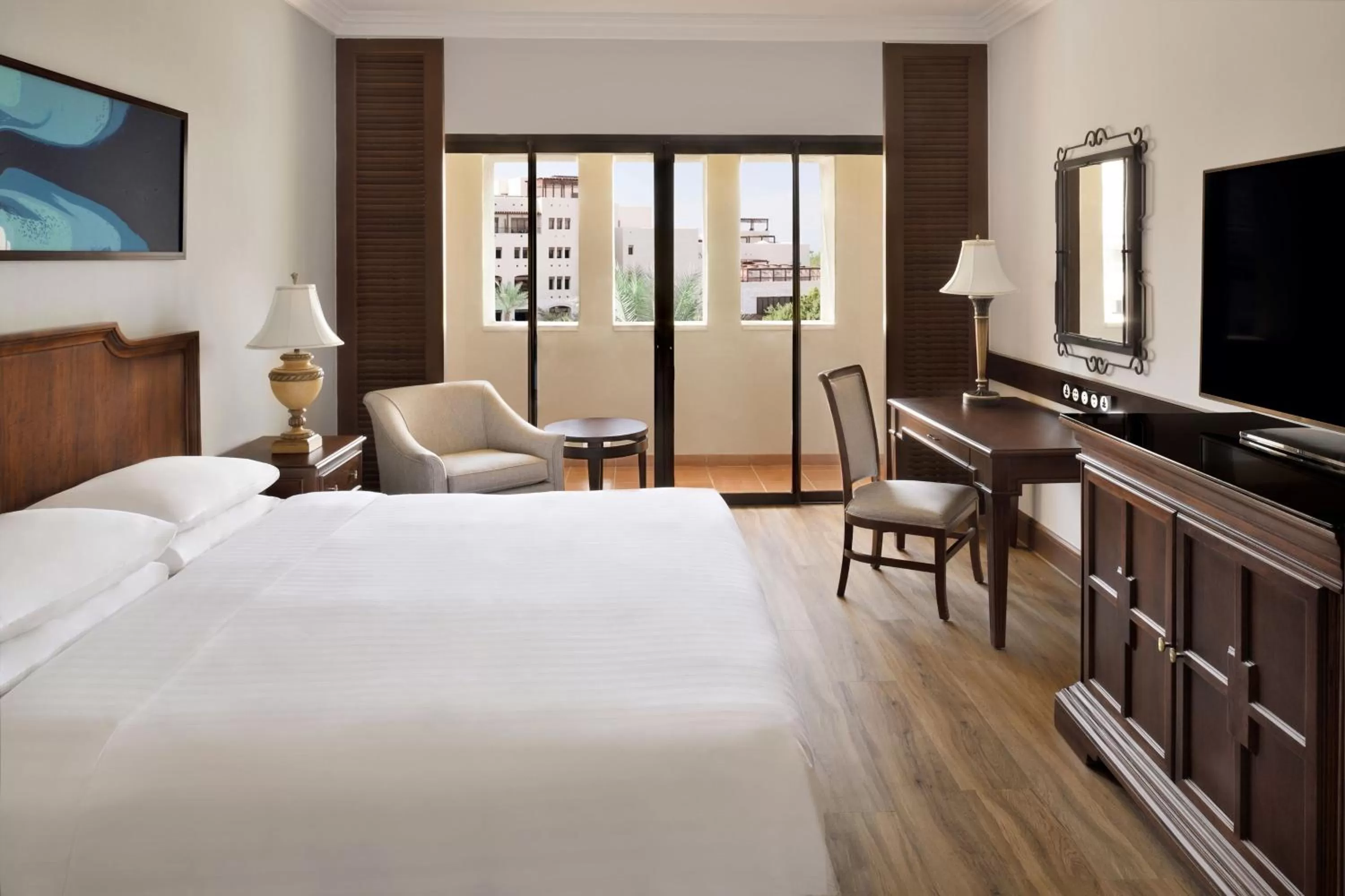 Swimming pool, Bed in Dead Sea Marriott Resort & Spa