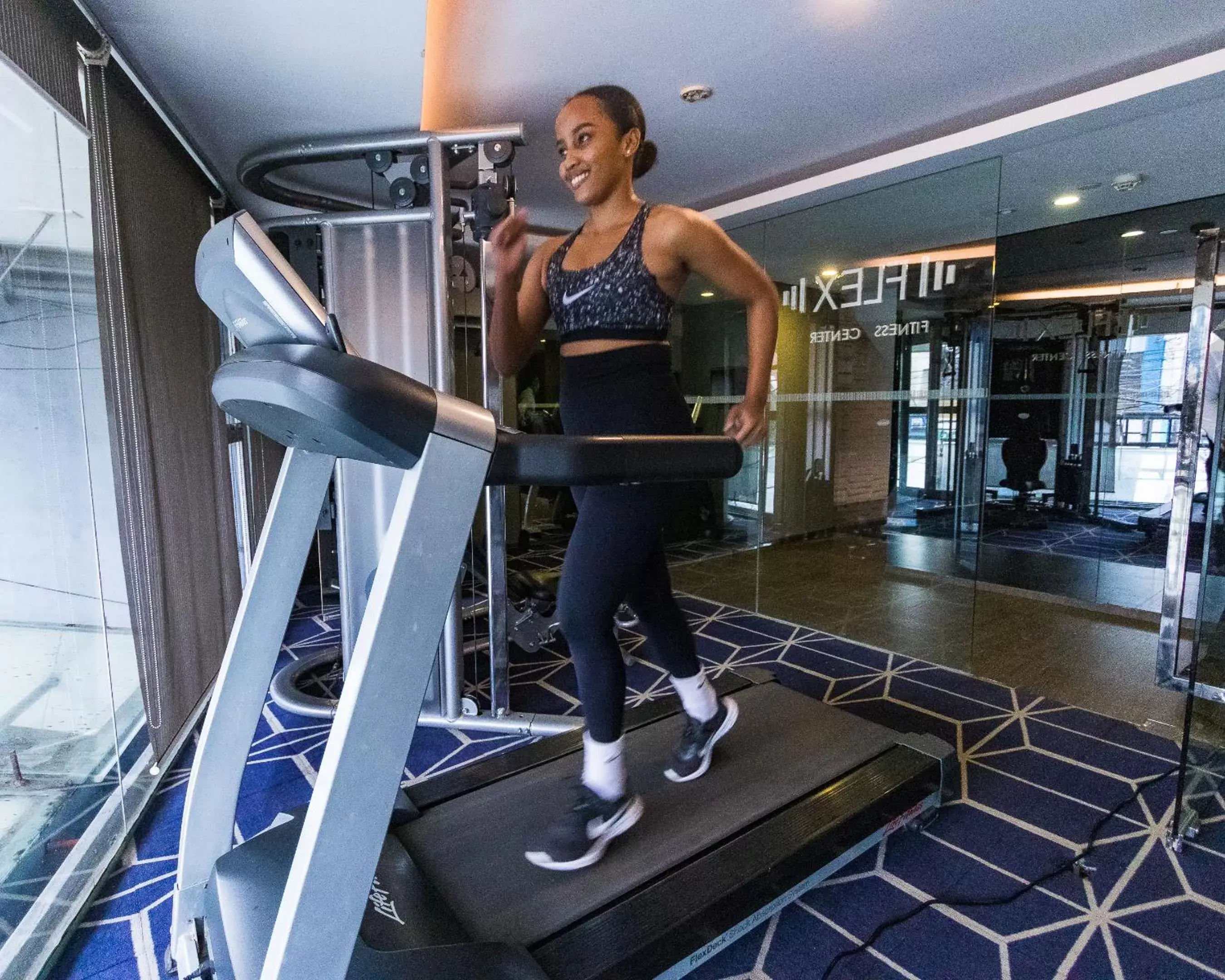 Fitness centre/facilities in Hotel XYZ Fitness centre/facilities in Hotel XYZ