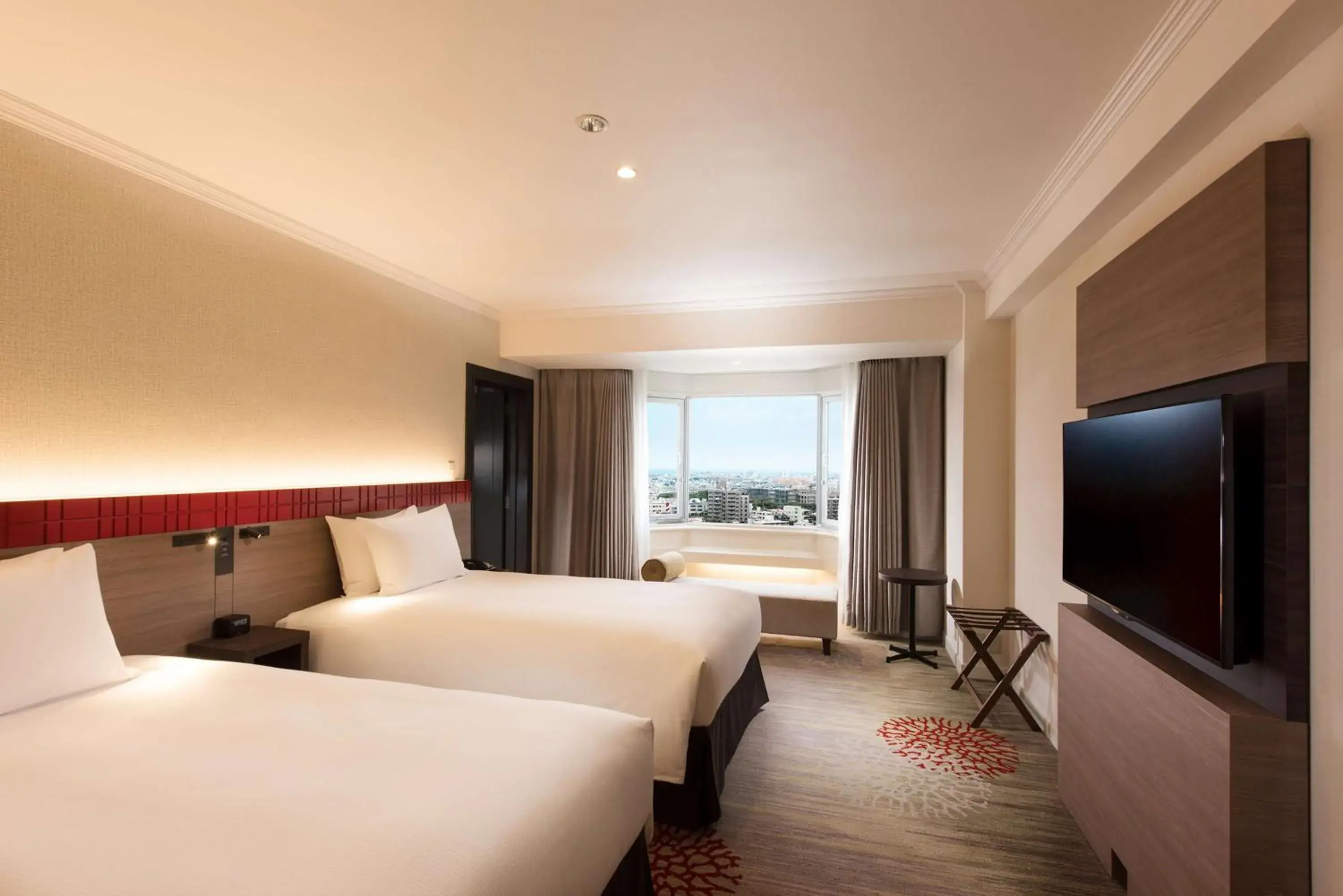 View (from property/room), Bed in DoubleTree by Hilton Naha Shuri Castle View (from property/room), Bed in DoubleTree by Hilton Naha Shuri Castle