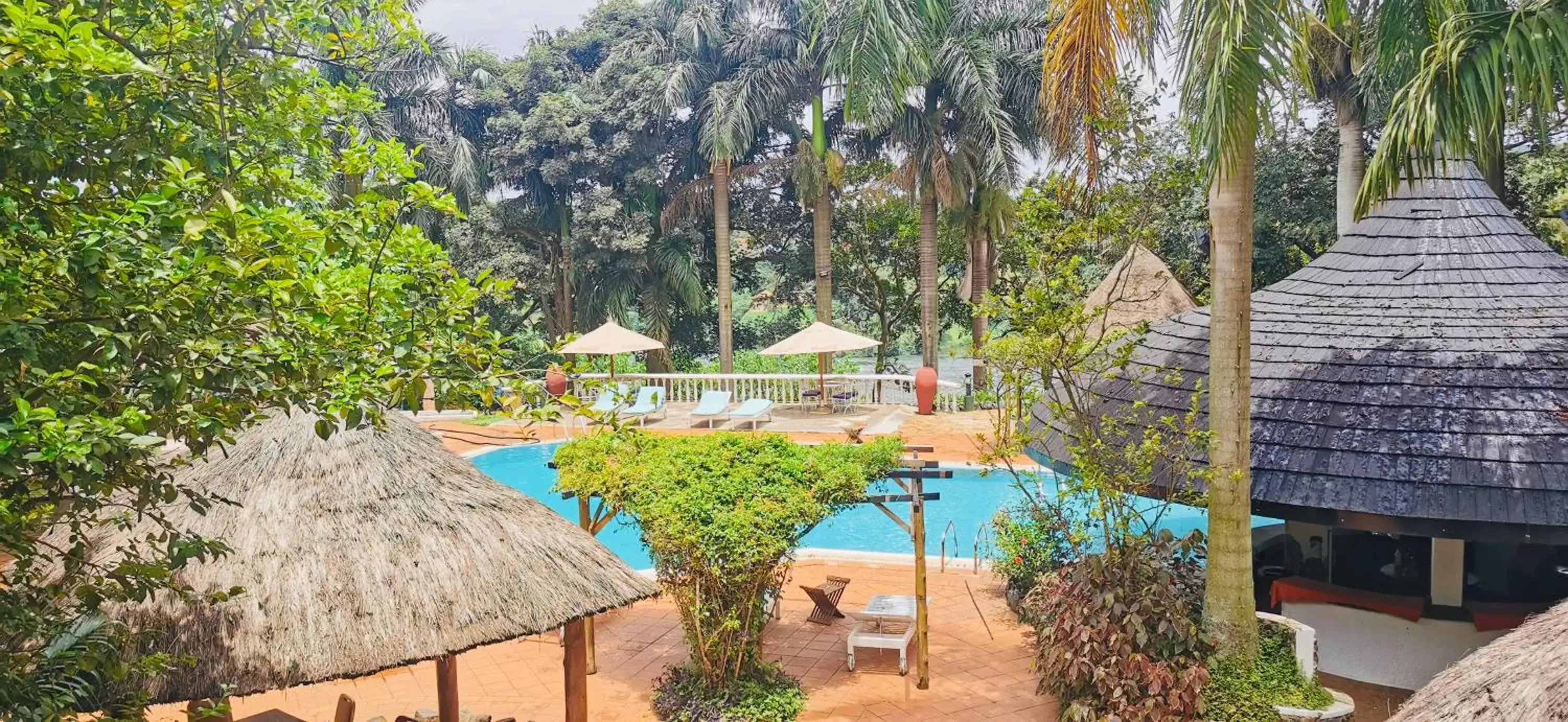 Swimming pool in Jinja Nile Resort