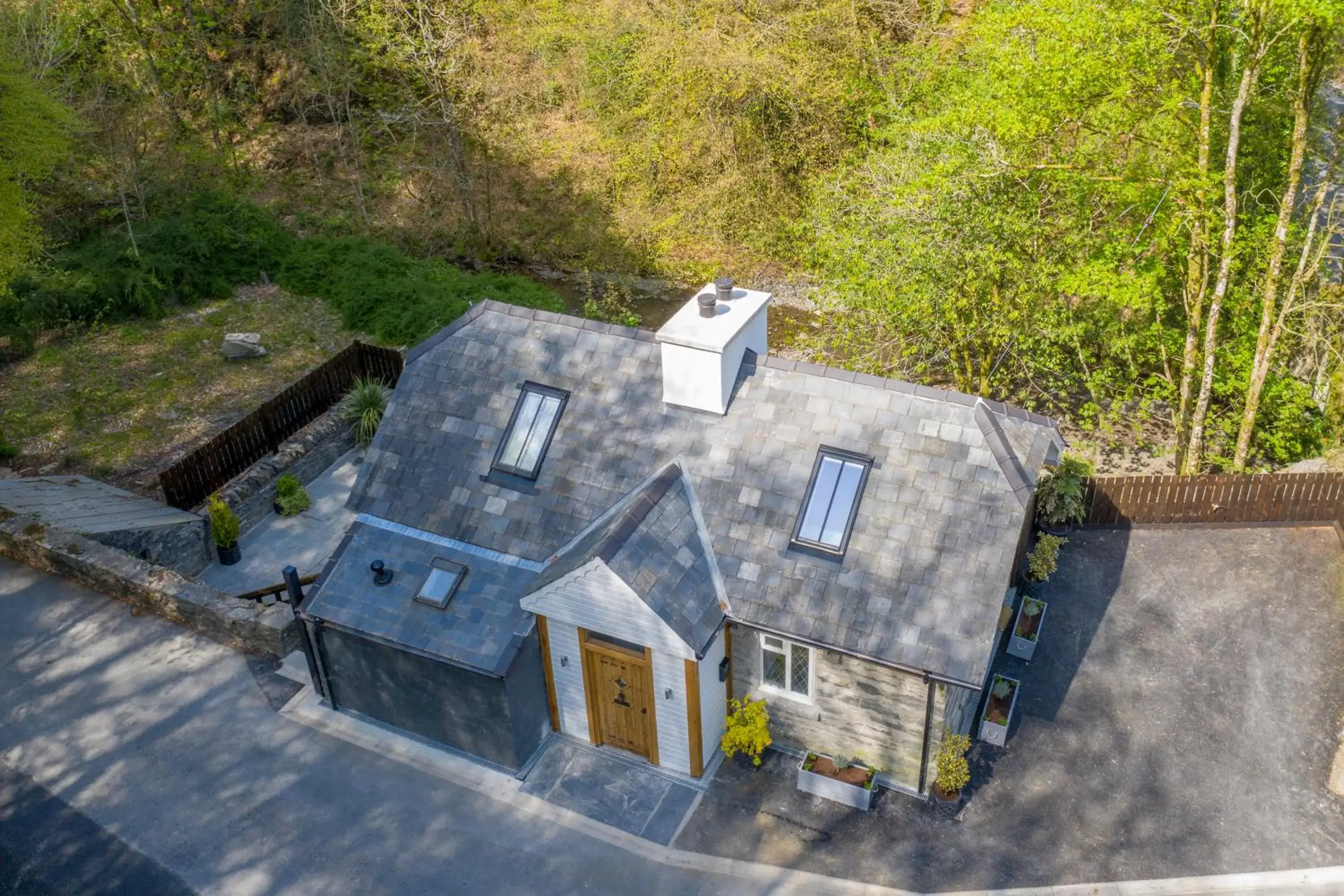 Bird's eye view, Bird's-eye View in Aberdunant Hall Country Hotel