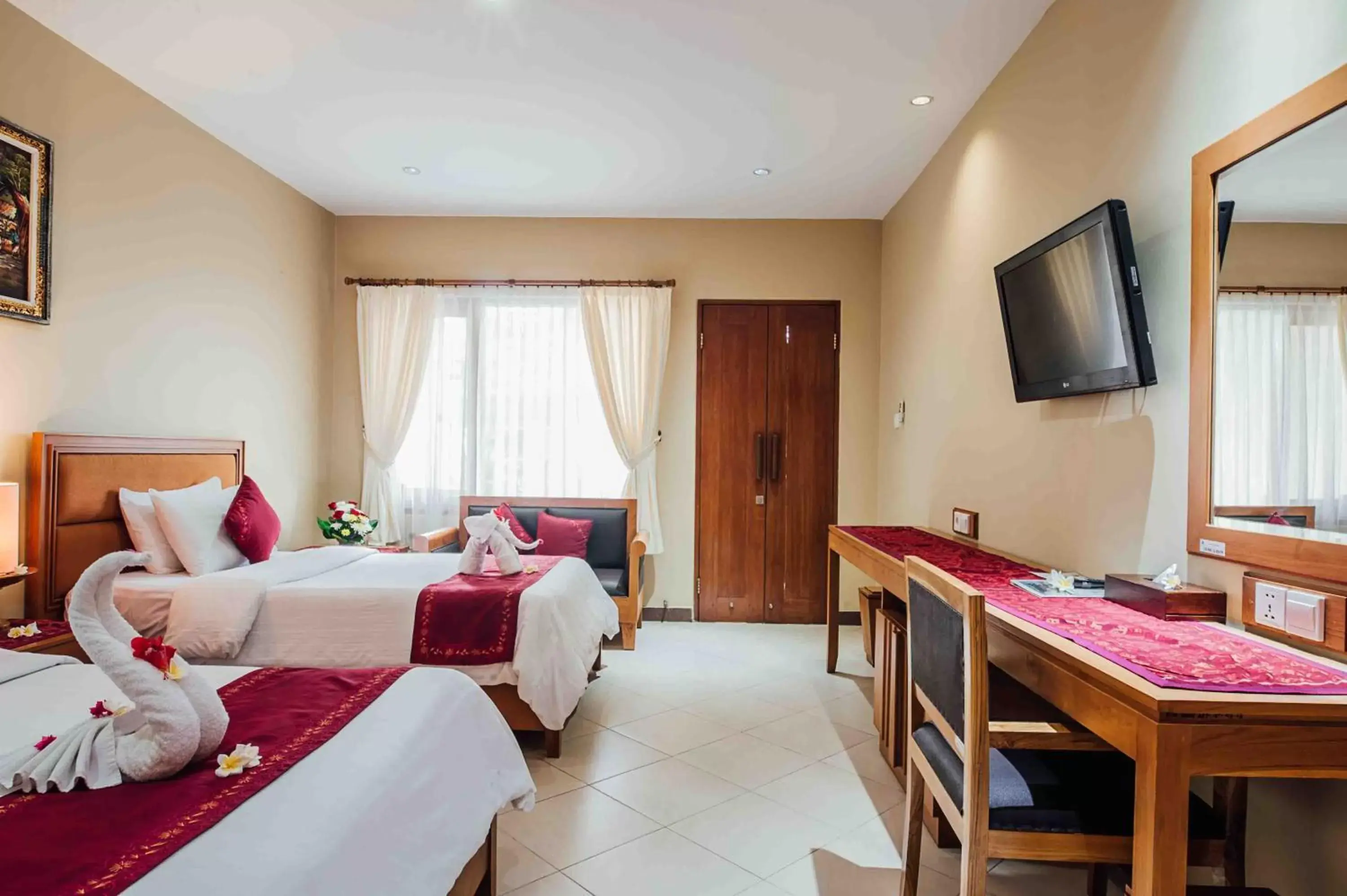 Bedroom in Kuta Puri Bungalows, Villas and Resort