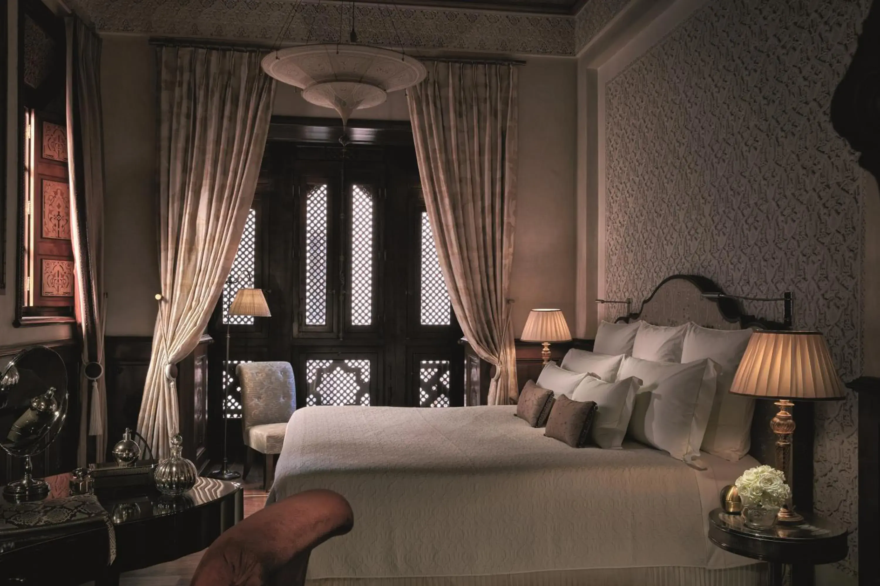 Bed in Royal Mansour Marrakech