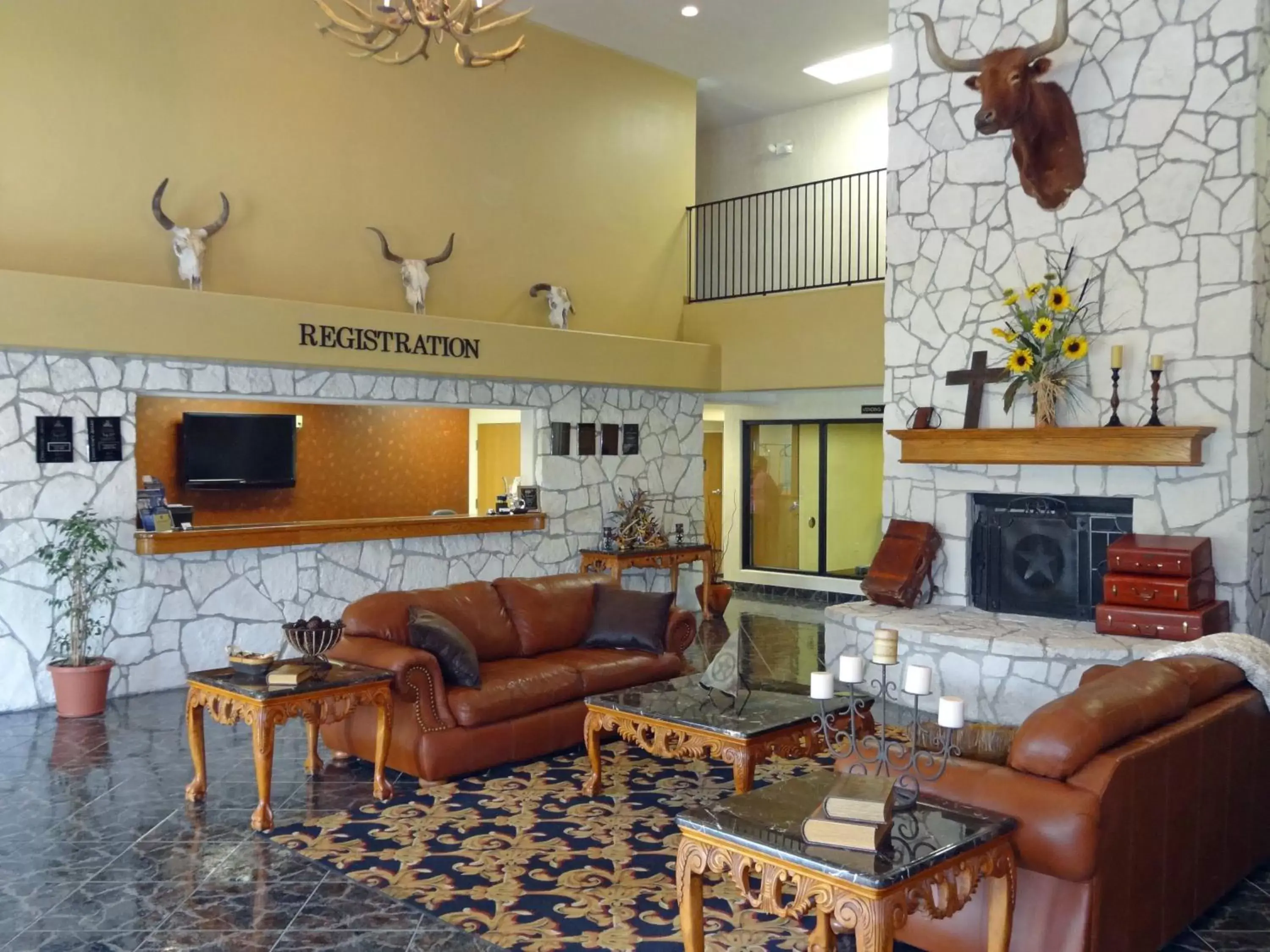 Lobby or reception, Lobby/Reception in Texas Inn Beeville