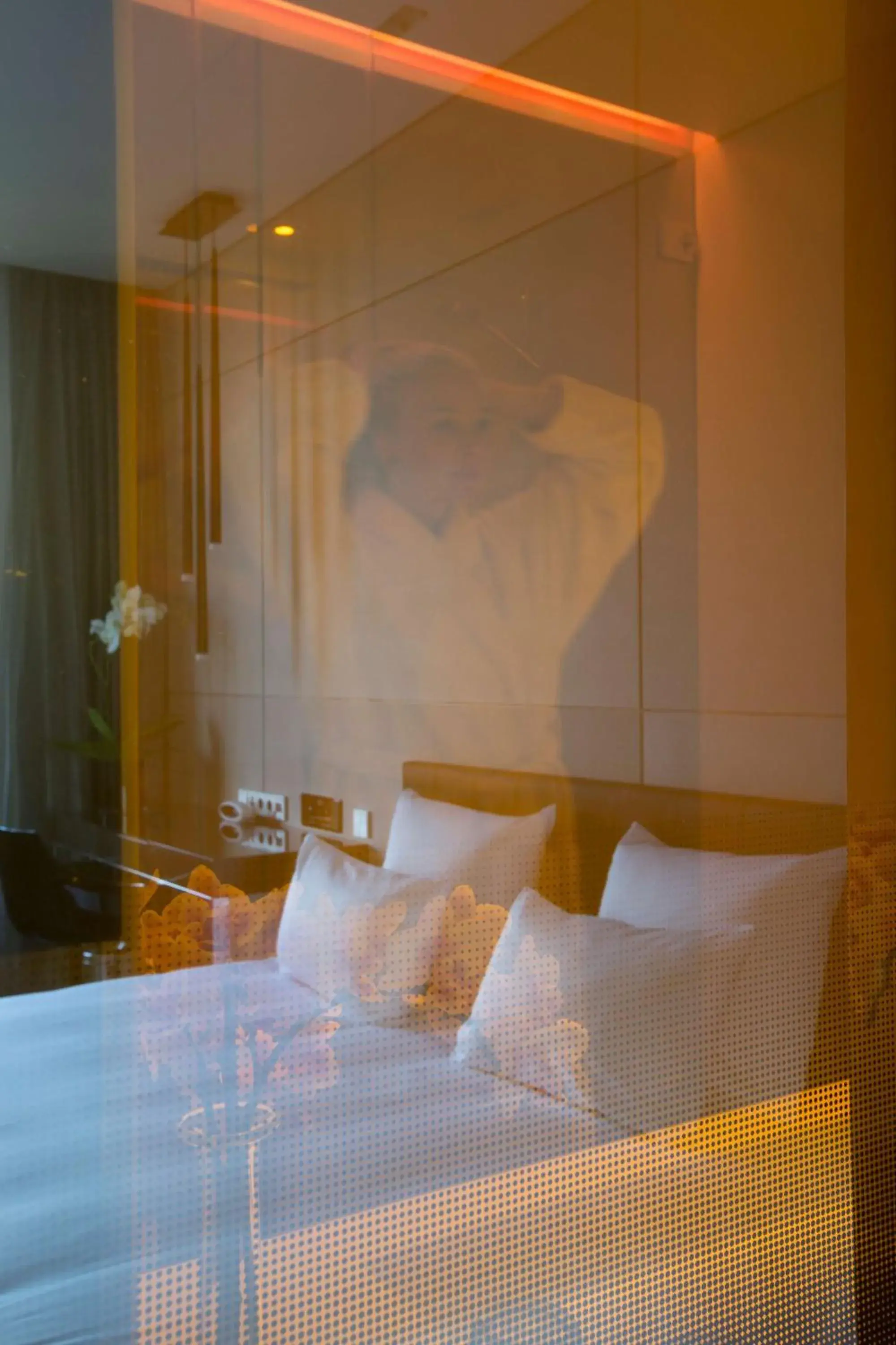 Bathroom, Bed in art'otel amsterdam, Powered by Radisson Hotels
