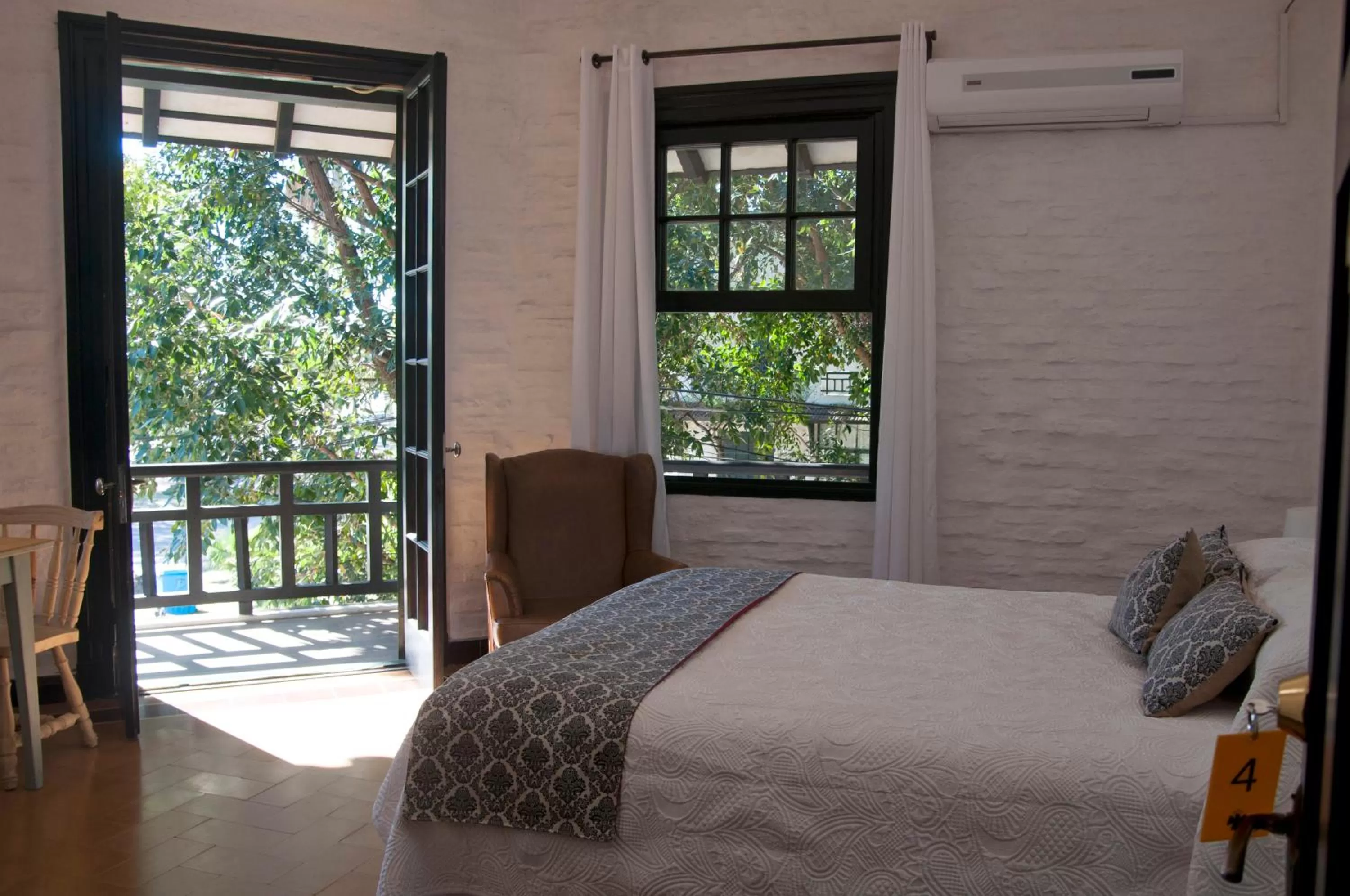 Bed in Santoral Restaurante y Posada Pet Friendly