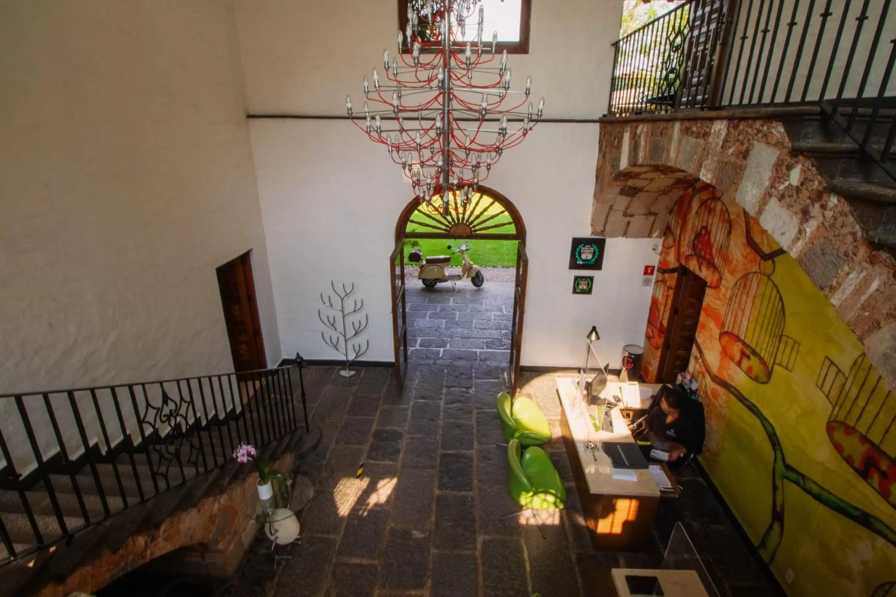 Lobby or reception in Anticavilla Hotel