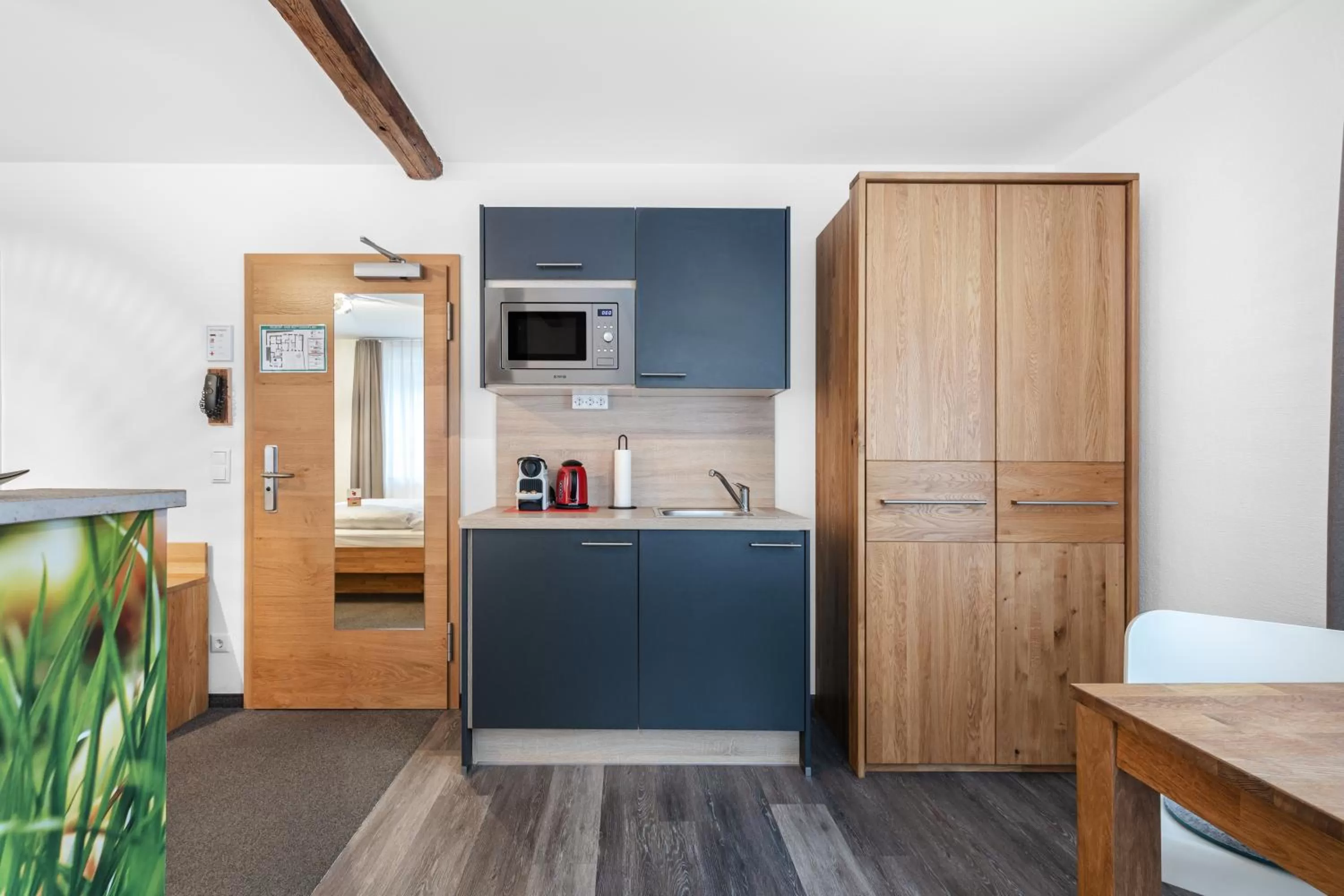 Kitchen or kitchenette in Schieners Hotel & Apfelhof Apartments