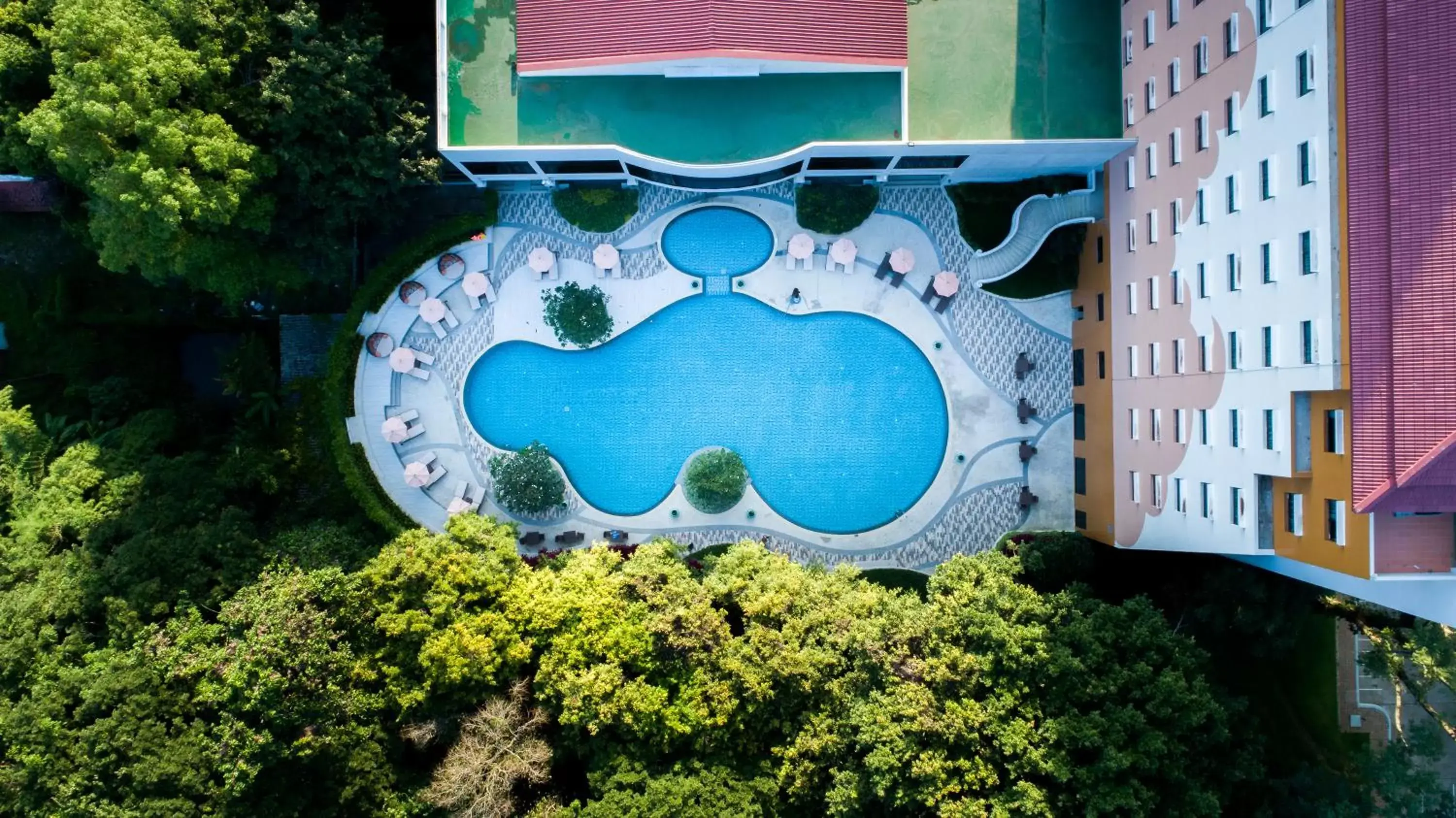 Bird's eye view, Pool View in The Heritage Chiang Rai Hotel and Convention - SHA Extra Plus