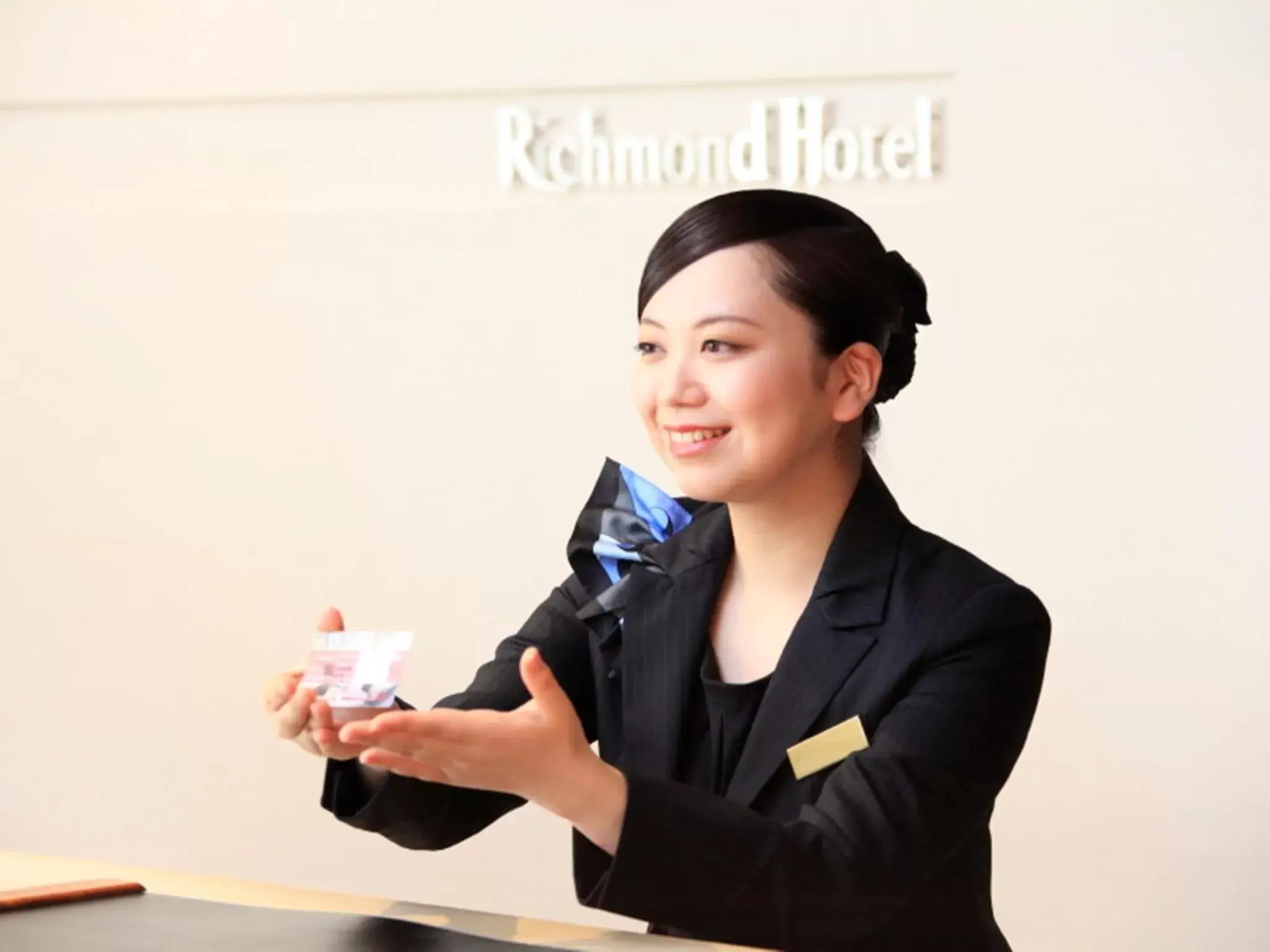 Staff in Richmond Hotel Fukushima Ekimae