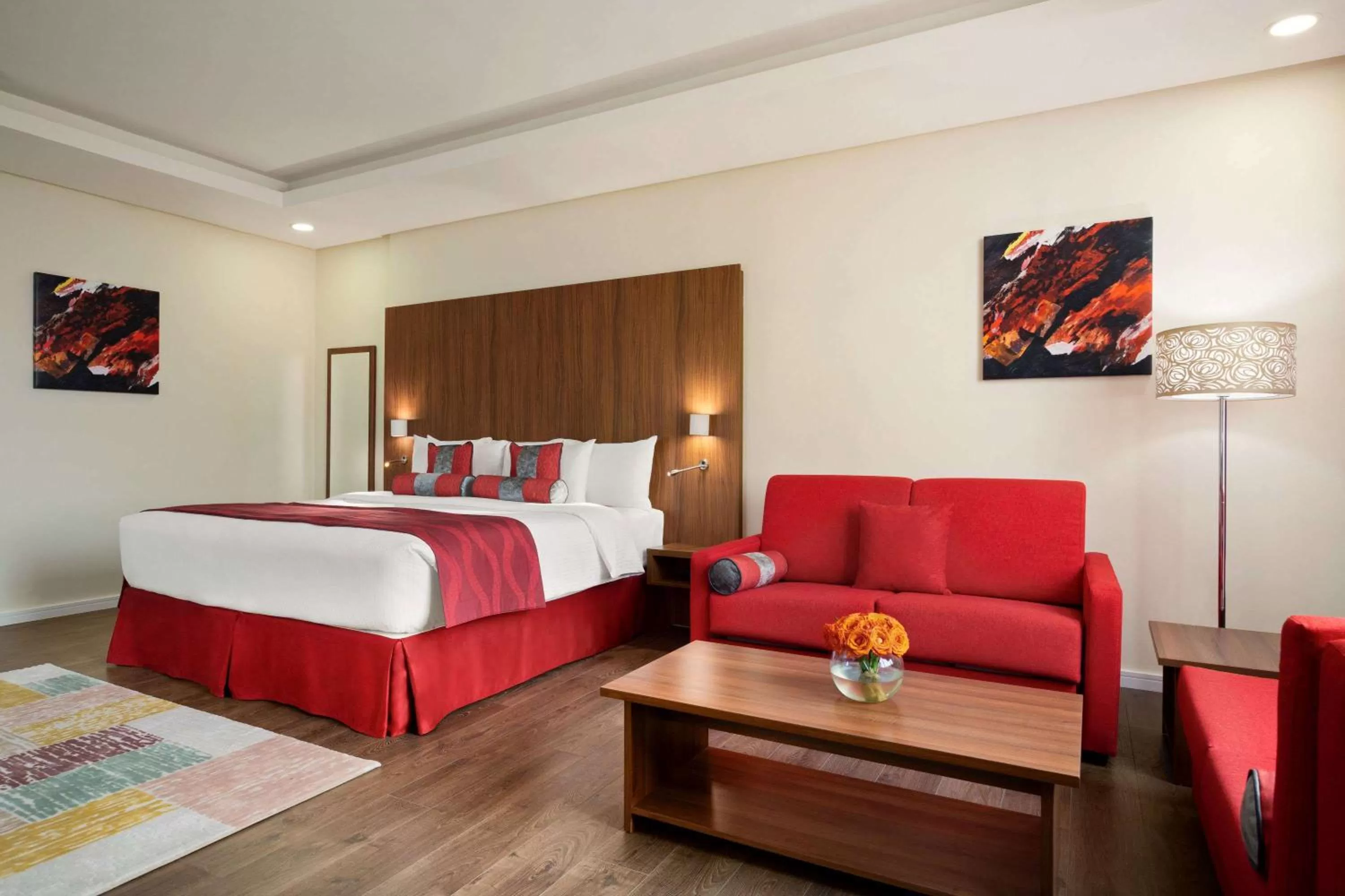 Photo of the whole room, Bed in Ramada Encore by Wyndham Kuwait Downtown
