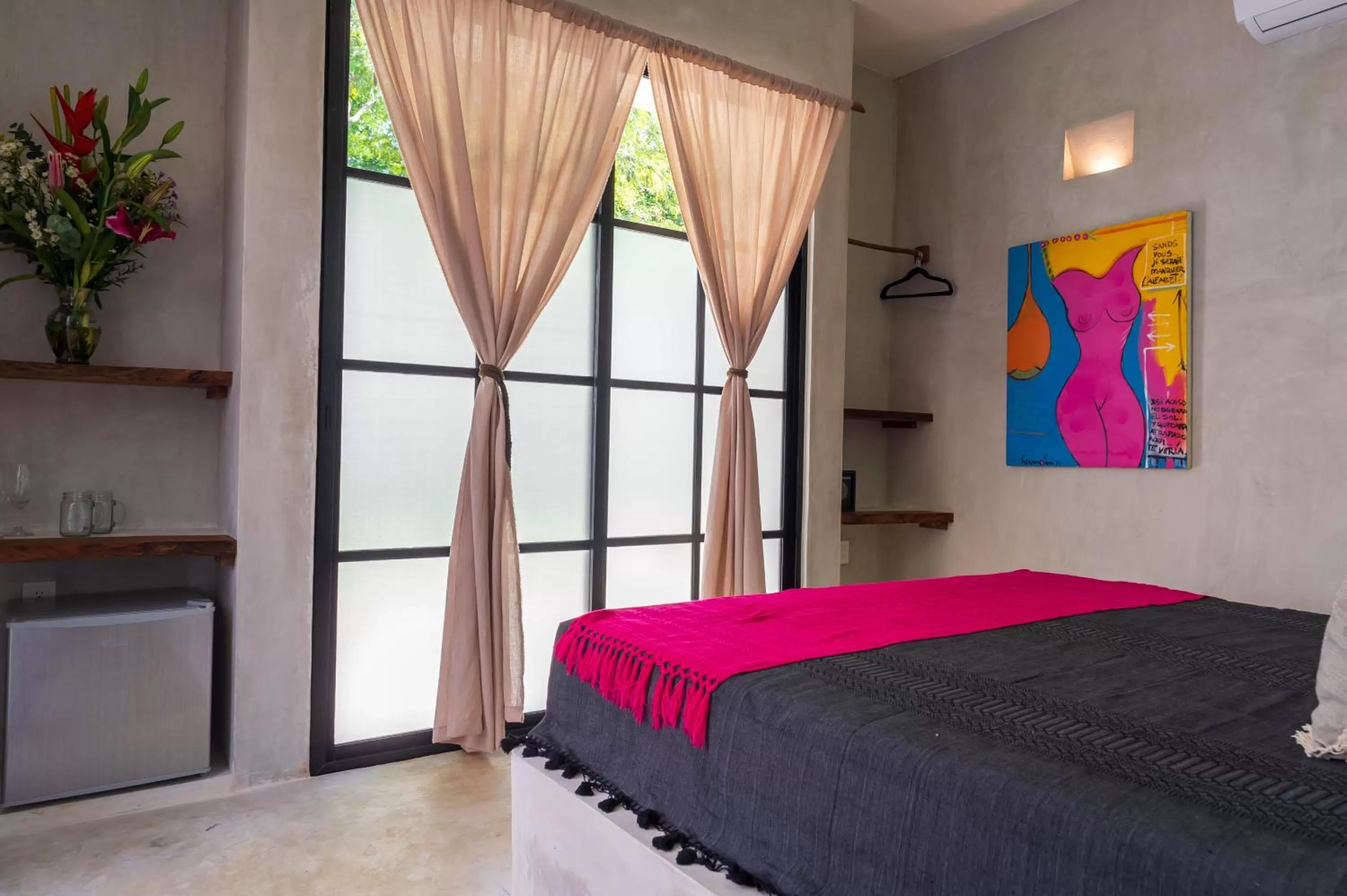 Bed in Turquoise Tulum Hotel