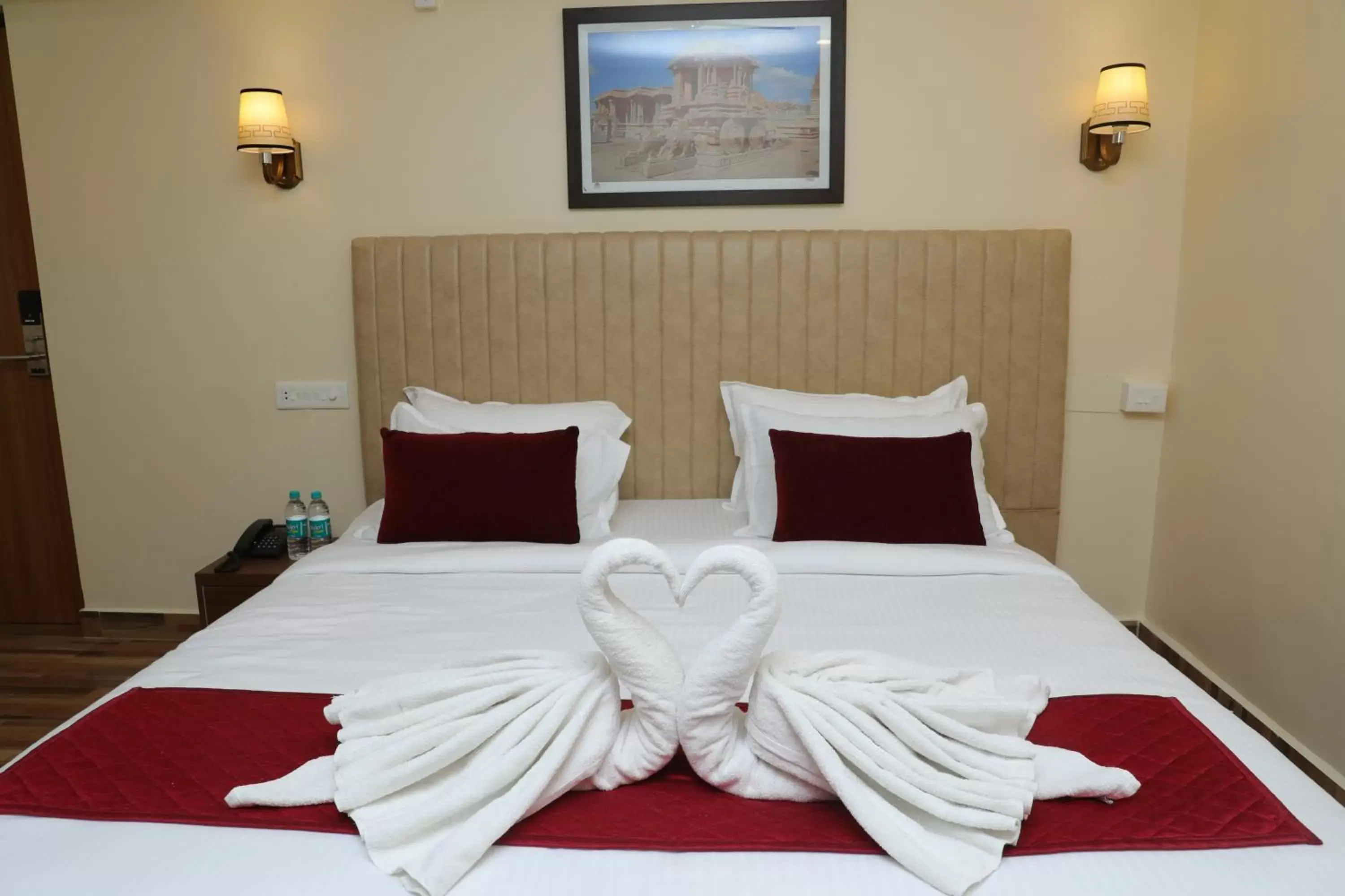 Bedroom, Bed in Gadiraju Palace Convention Centre & Hotel Bedroom, Bed in Gadiraju Palace Convention Centre & Hotel