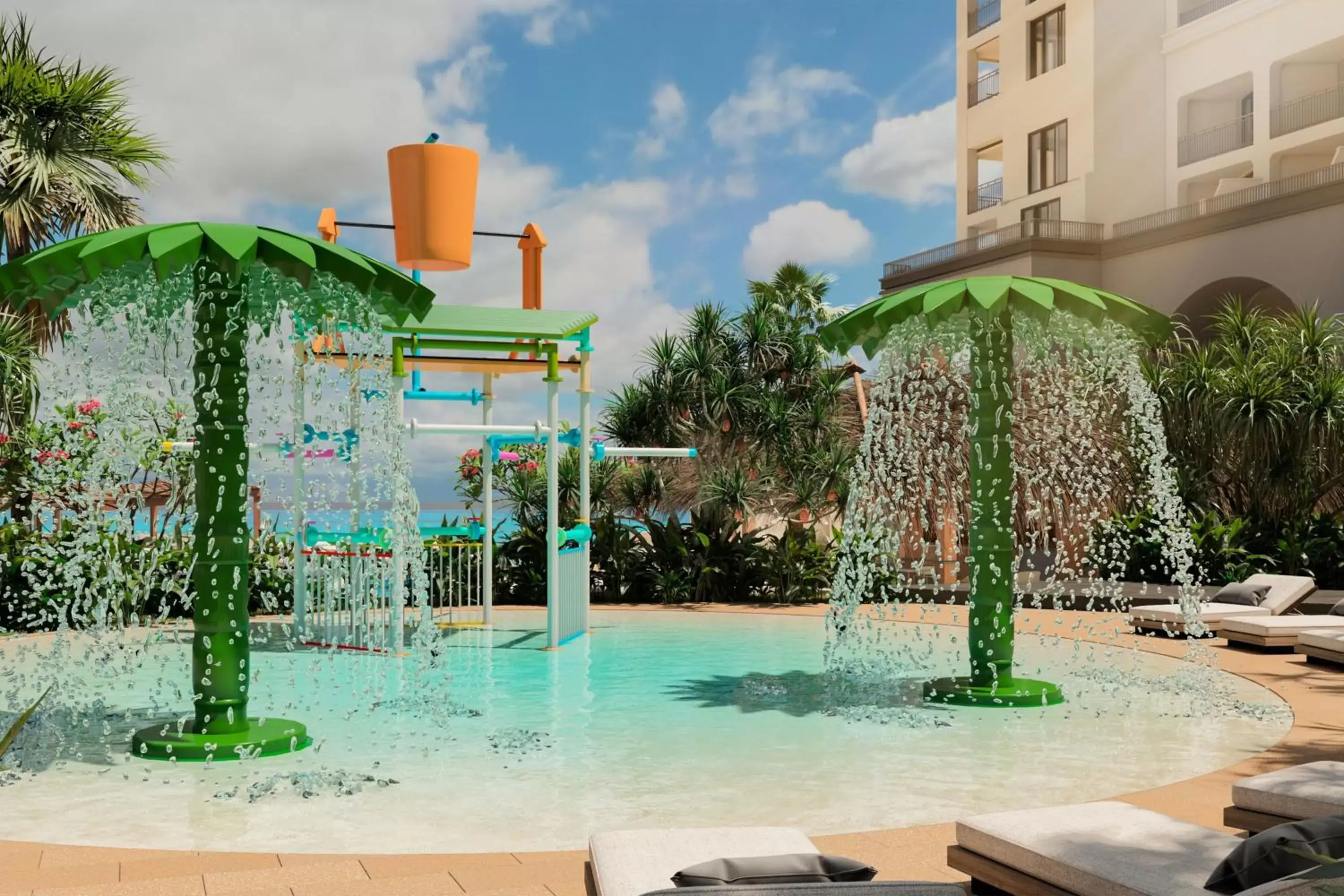 Fitness centre/facilities, Swimming Pool in Marriott Cancun, An All-Inclusive Resort