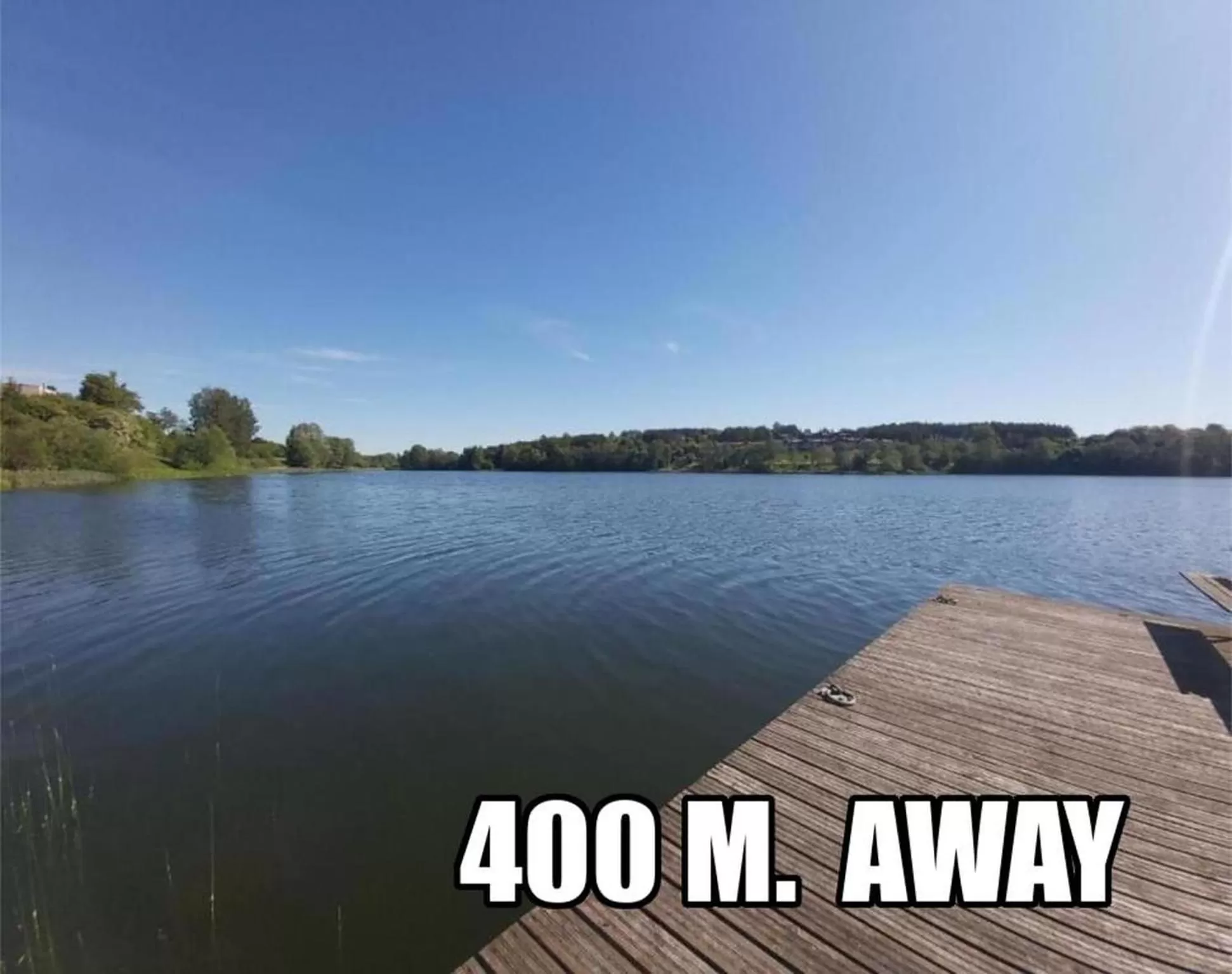 Lake view in "Trakaitis" nameliai