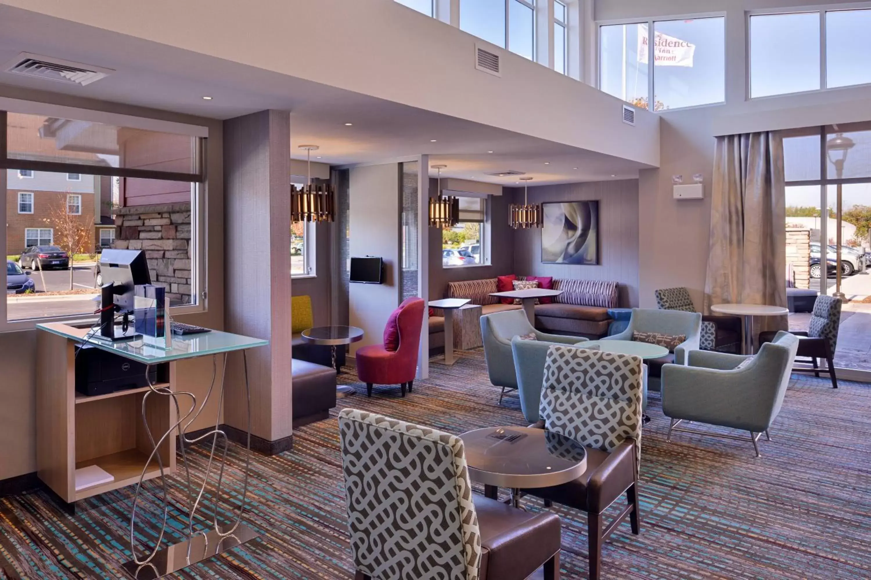 Lobby or reception, Restaurant/Places to Eat in Residence Inn by Marriott East Lansing